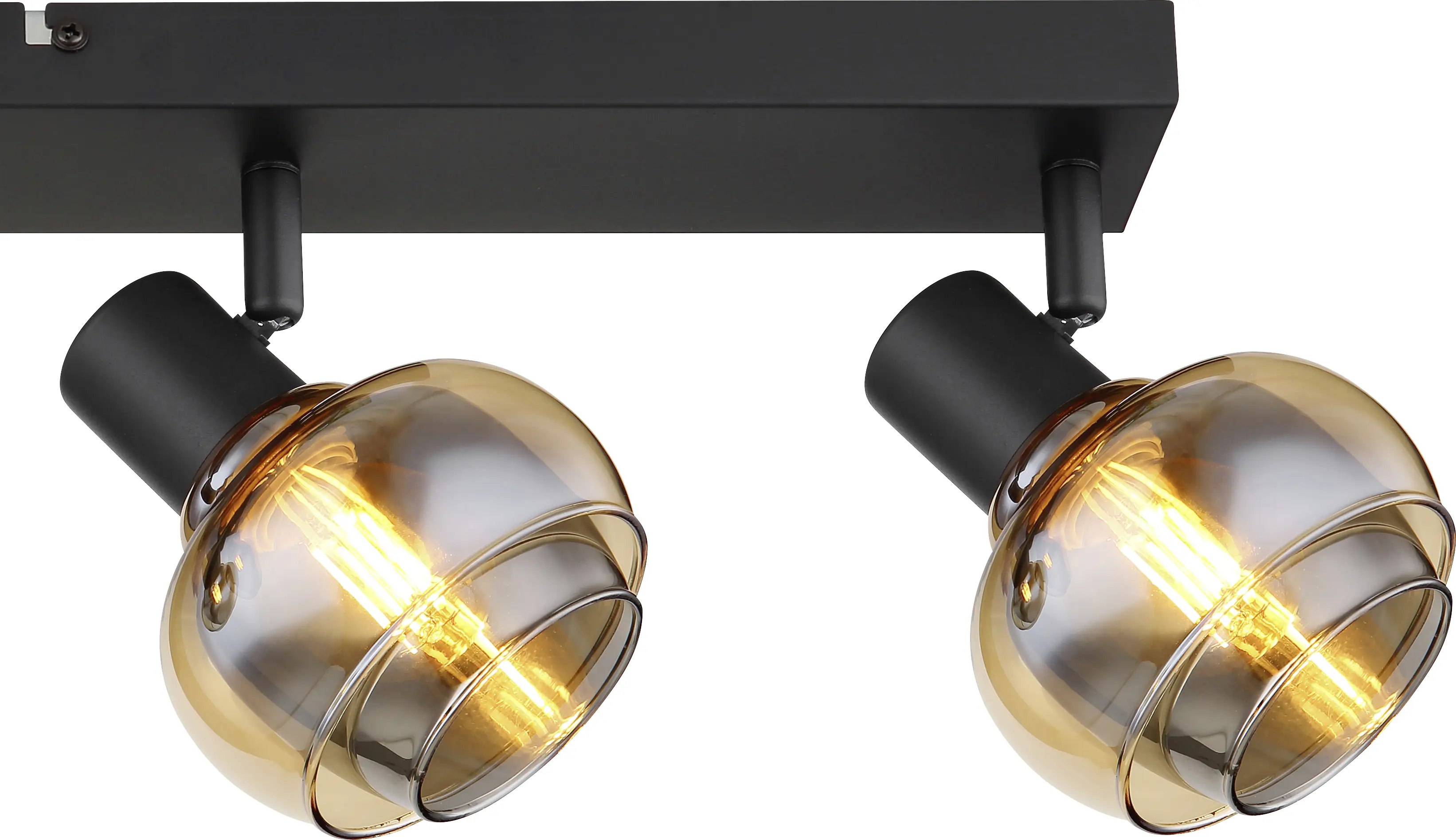 Globo 4er Spot Tokki schwarz matt 56 x 13,5 cm