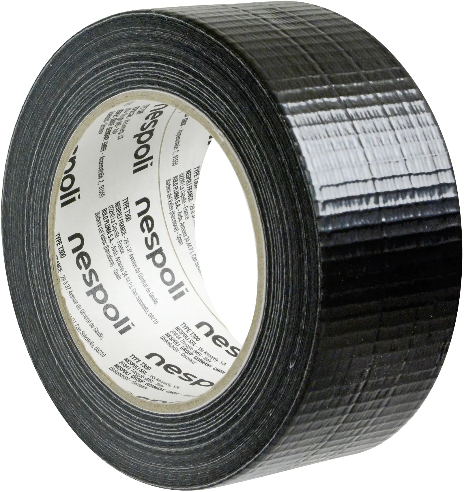 Nespoli Gewebeband Profi schwarz 50 mm x 50 m