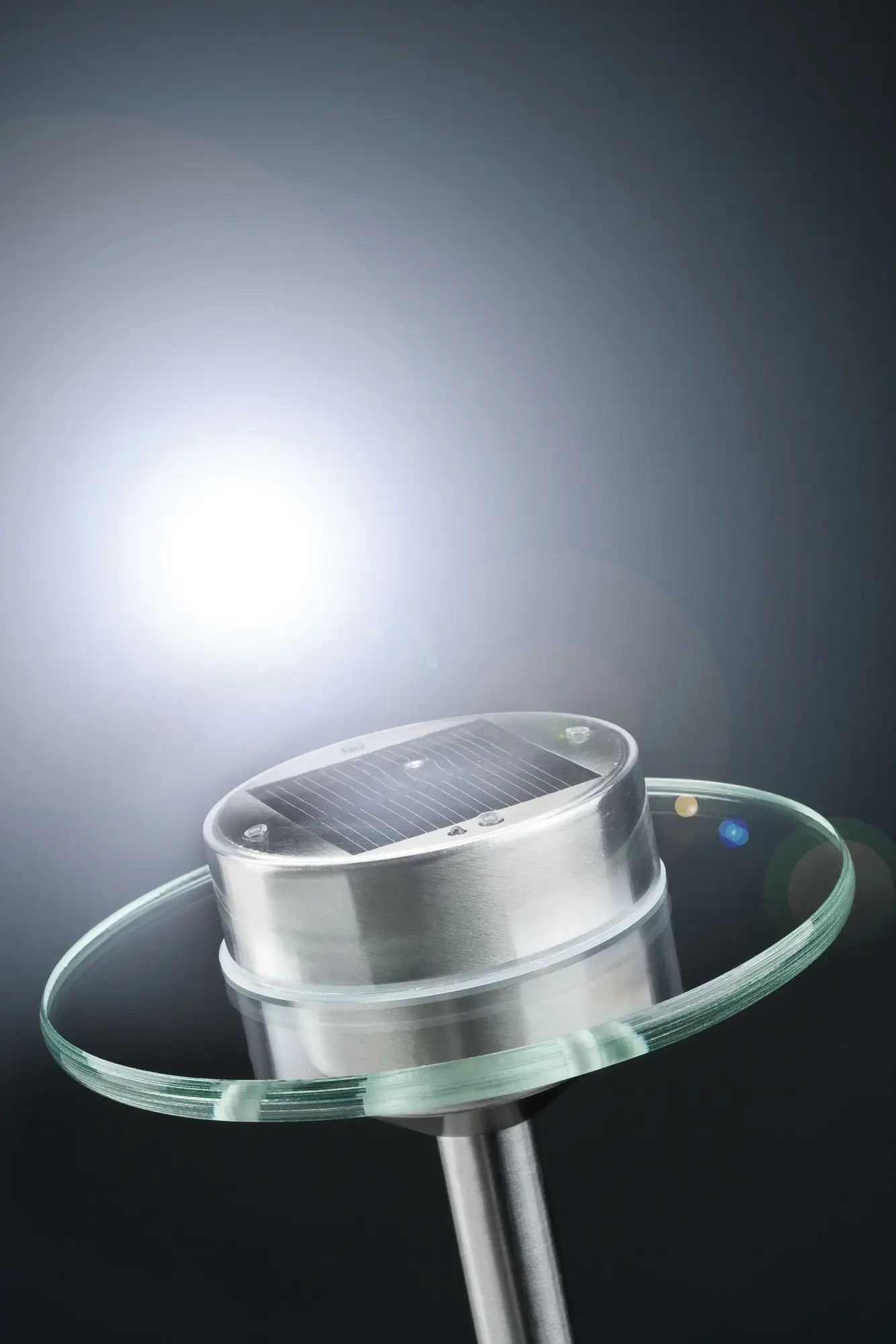 4000870937648_02 Paulmann Solarspieß Ufo edelstahl klar warmweiß