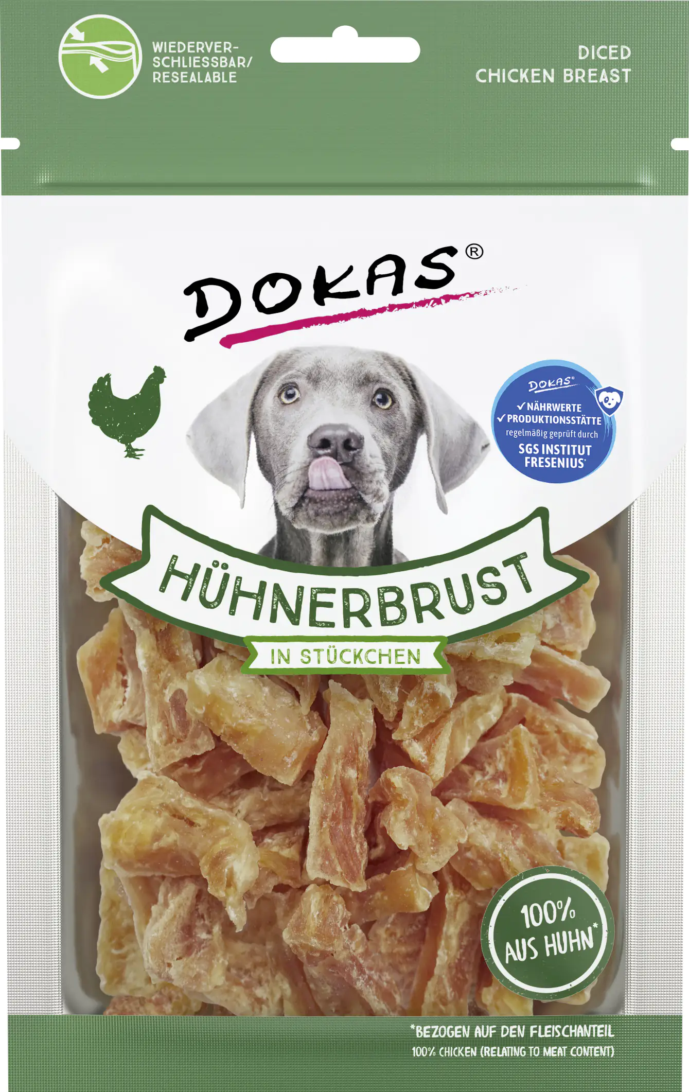Dokas Hühnerbrust in Stückchen 70 g