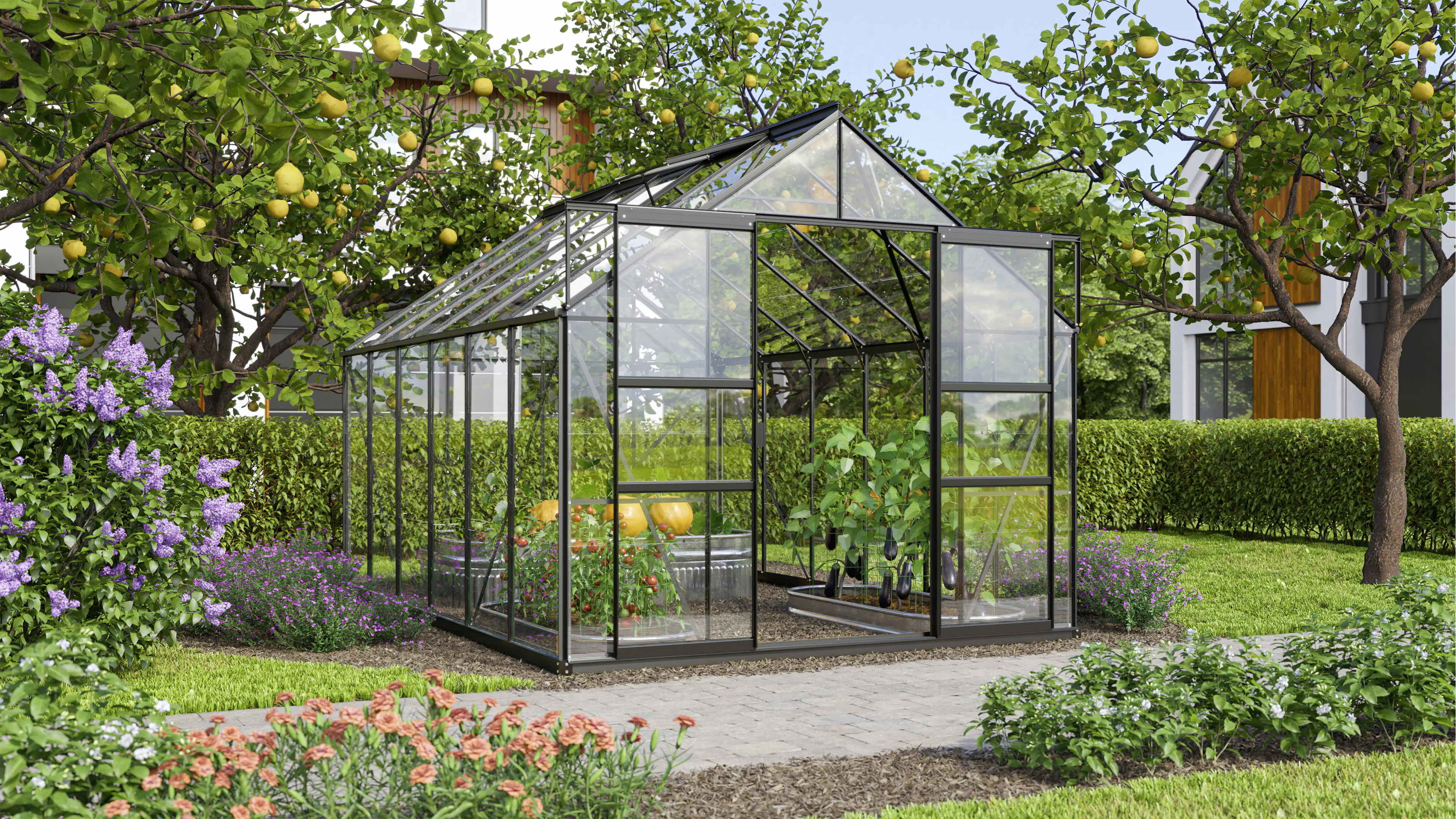 Vitavia Gewächshaus Mars 9900 254 x 379 cm 3 mm Sicherheitsglas