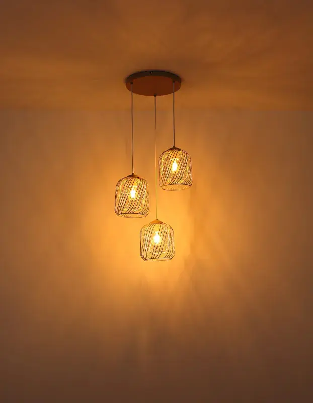 Globo Hängeleuchte Dichti Ø 39,4 x 150 cm sandfarben matt