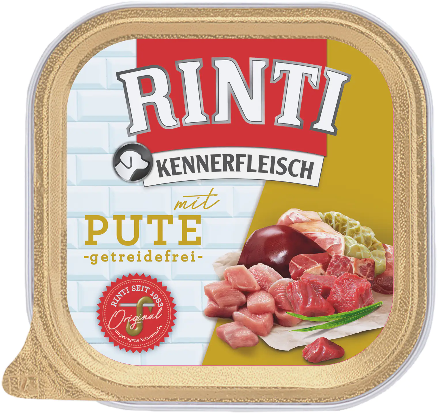 Rinti Kennerfleisch Hundenassfutter Adult 300 g Pute Rinti Kennerfleisch Hundenassfutter Adult 300 g Pute