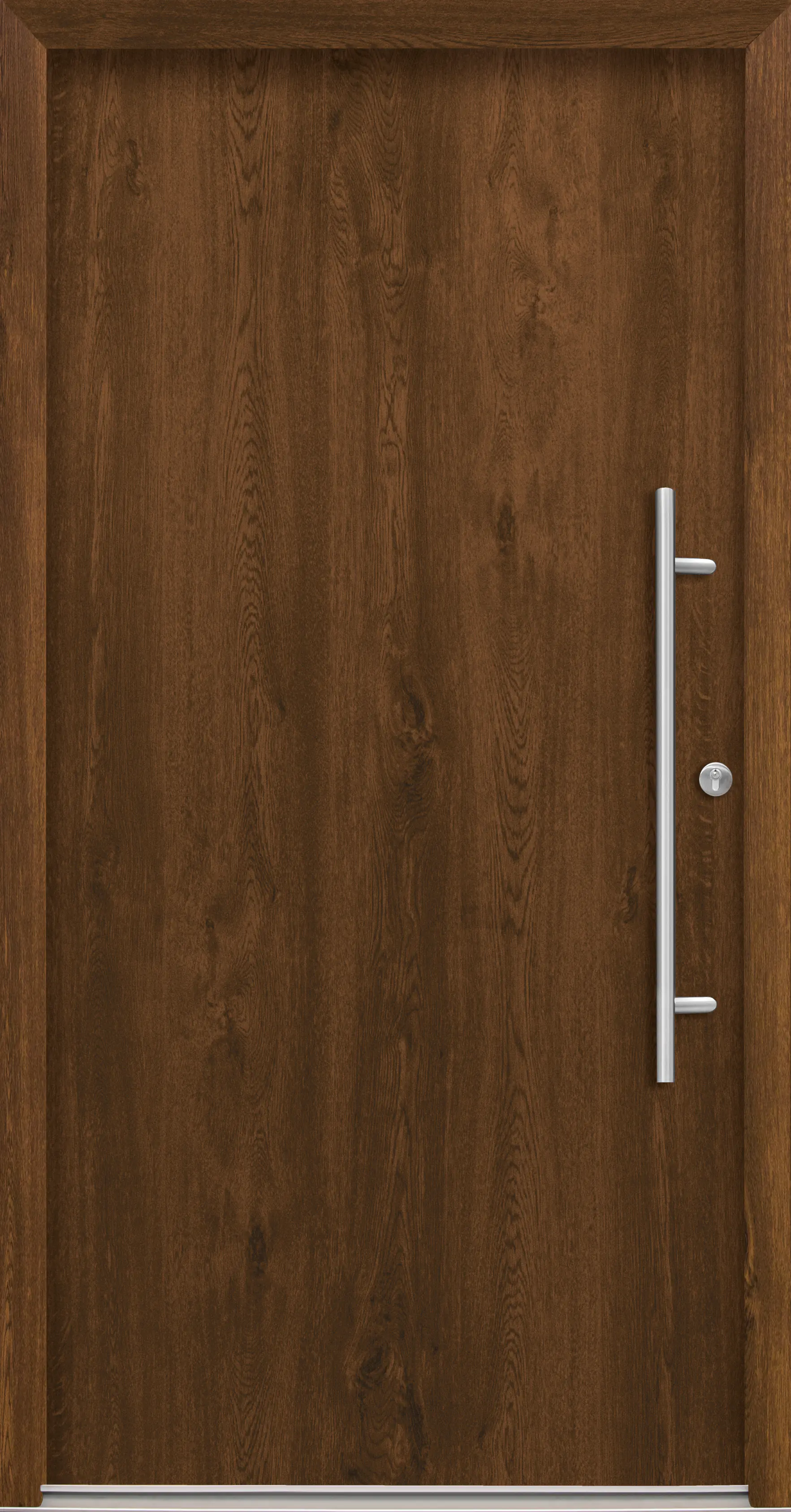 Splendoor Haustür Passivedoor Premium B05 Nussbaum DIN Rechts 110 x 210 cm