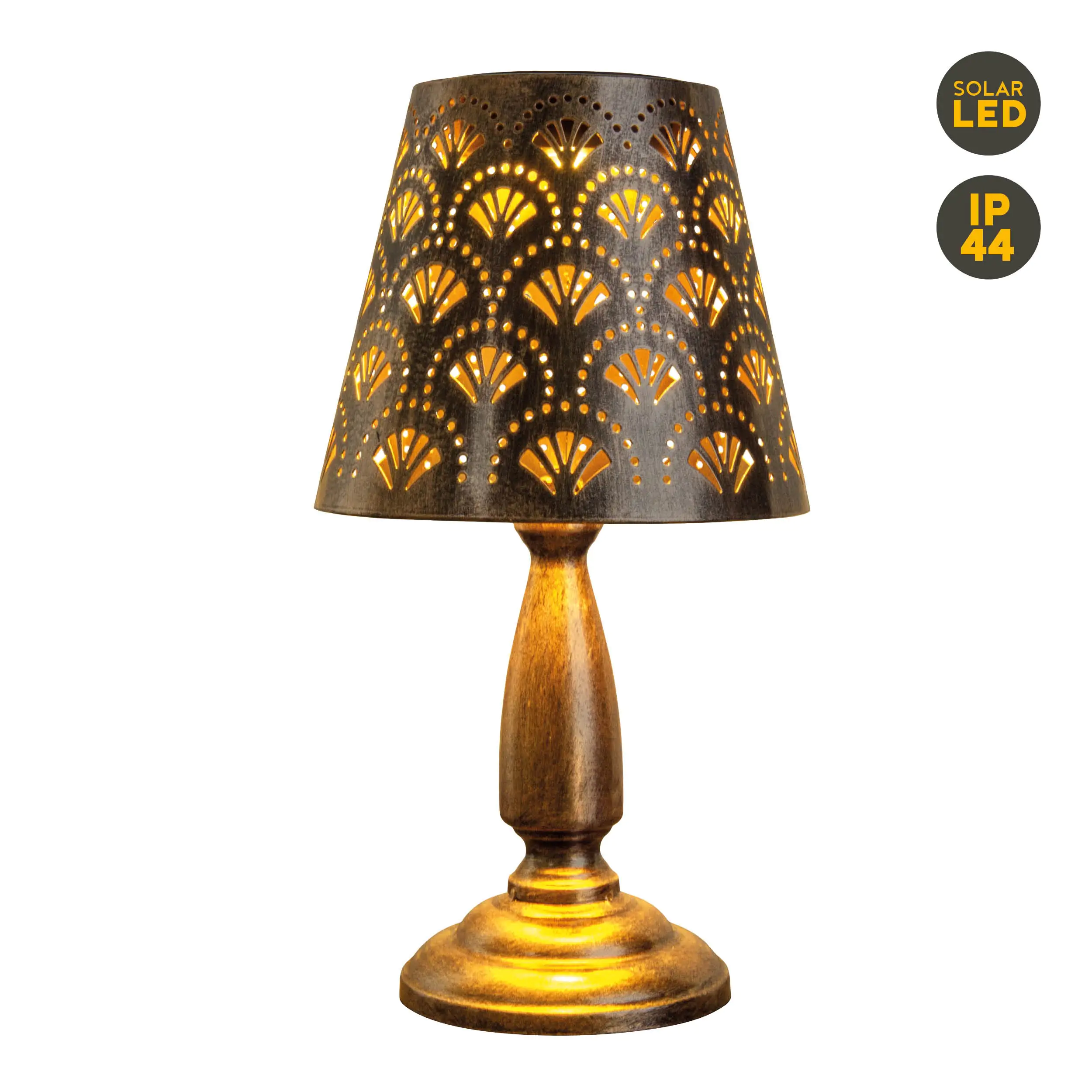 Light & More LED Solartischleuchte warmweiß