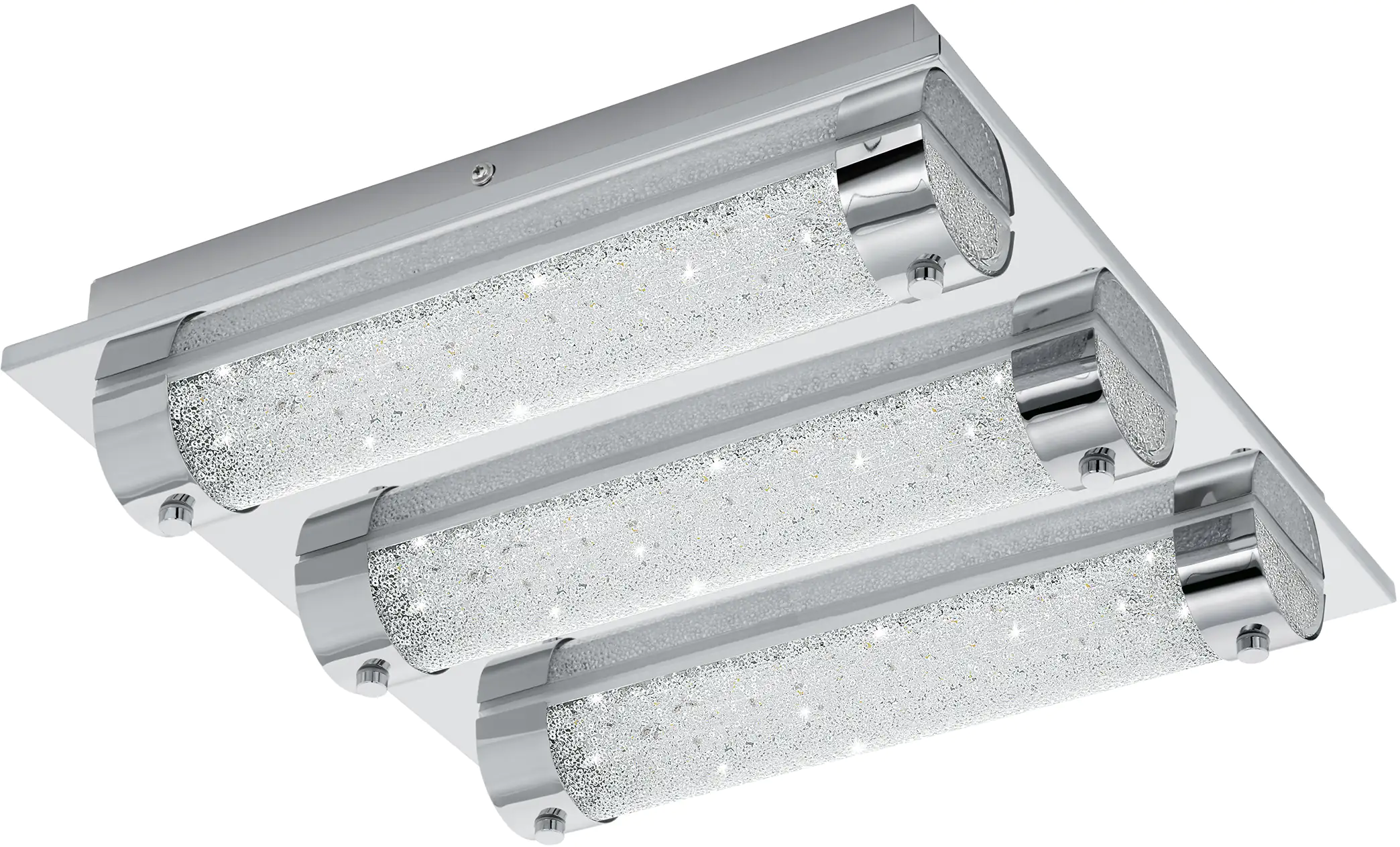 Eglo LED Badleuchte Tolorico chrom 35 x 35 cm neutralweiß Eglo LED Badleuchte Tolorico chrom 35 x 35 cm neutralweiß