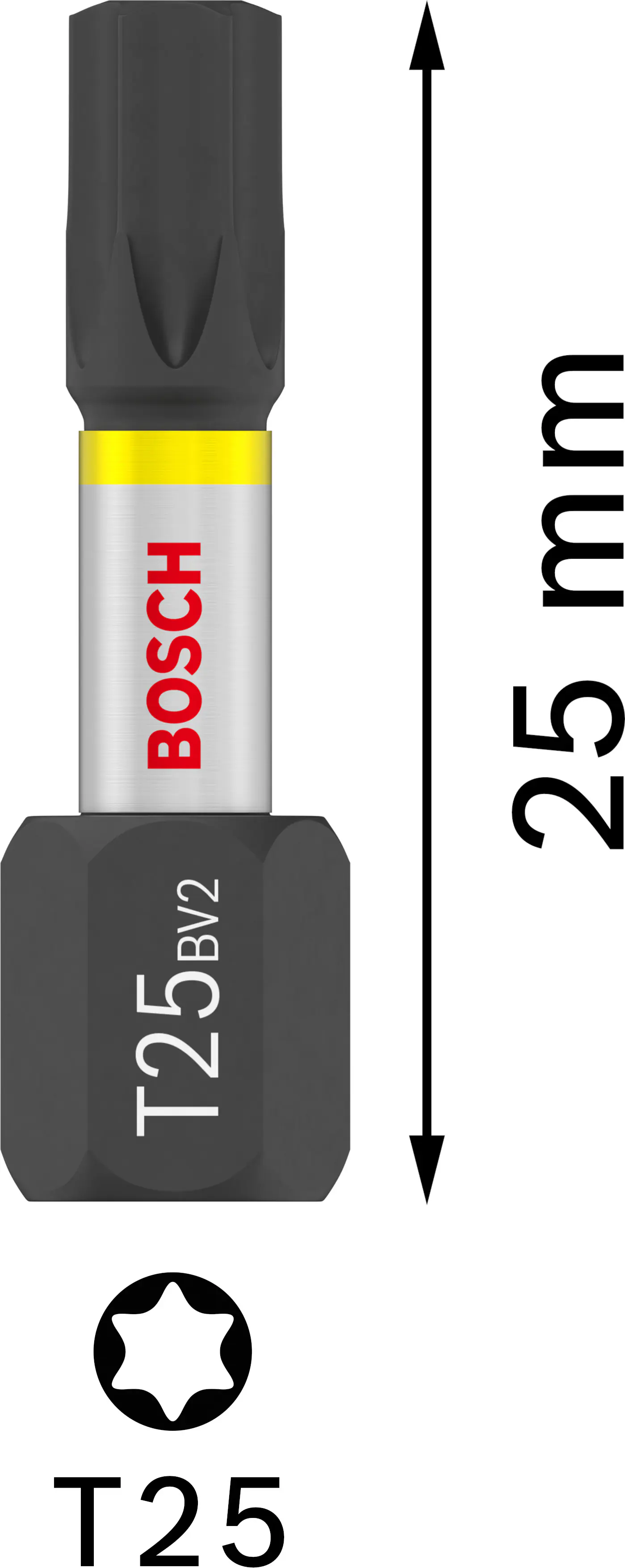 Bosch PRO Impact Bit T25 25 mm 25-teilig Bosch PRO Impact Bit T25 25 mm 25-teilig
