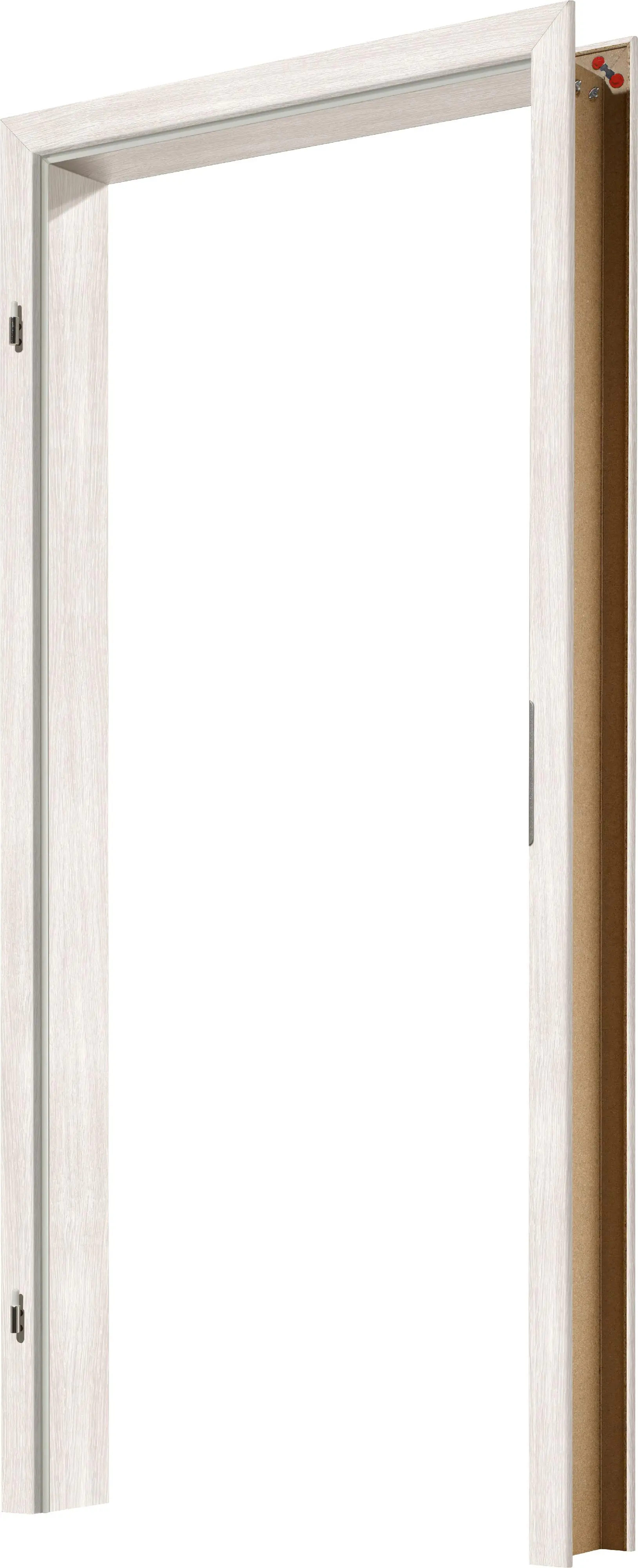 Borne Zarge Dekor Pinie weiß 86 cm DIN links 