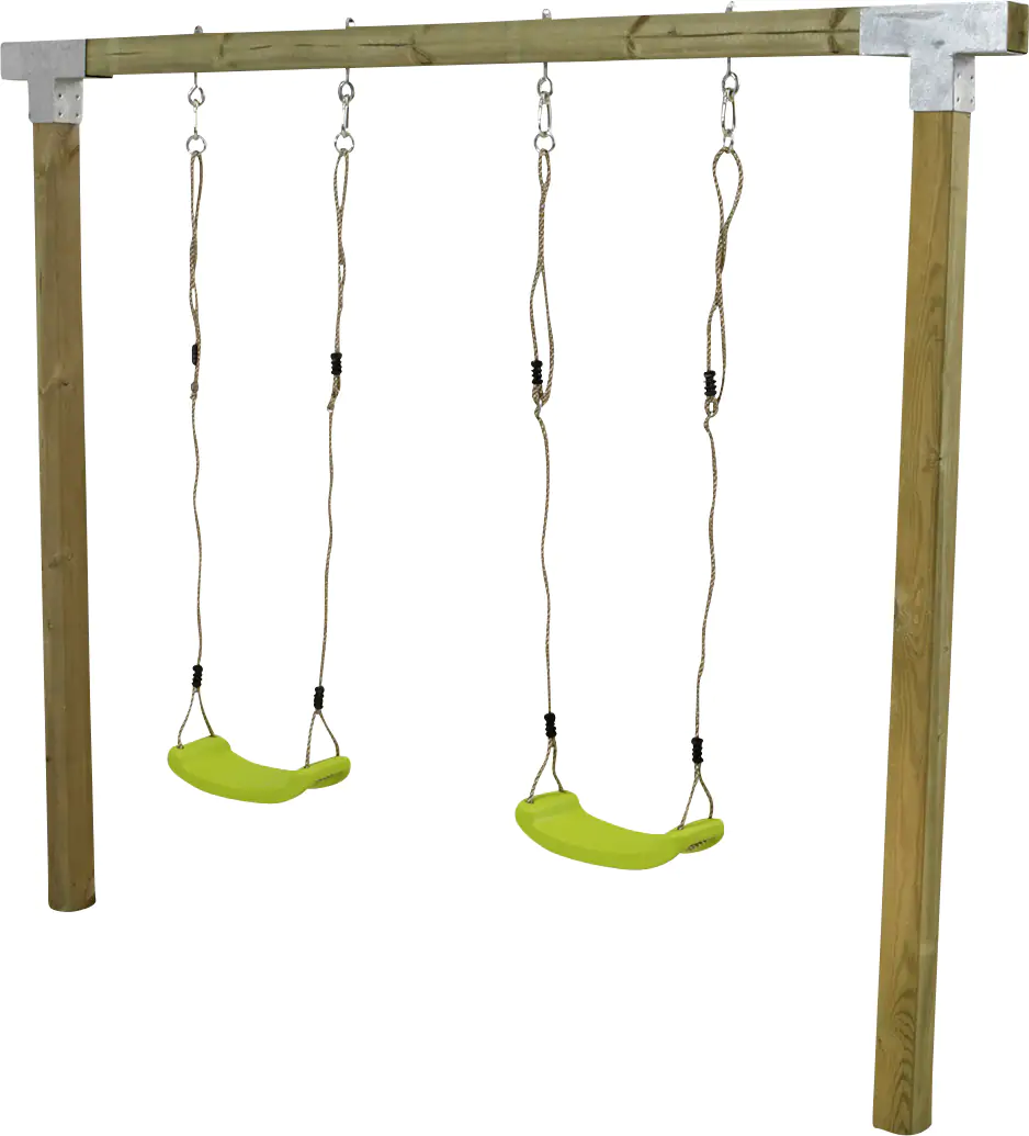 Plus Schaukel Cubic inkl. 2 grüne Schaukelsitzen 268 x 209 cm Plus Schaukel Cubic inkl. 2 grüne Schaukelsitzen 268 x 209 cm