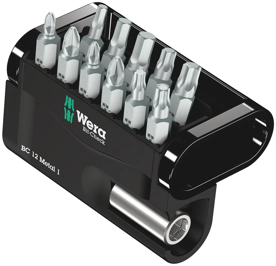 Wera Bit-Set Bit-Check 12 Metal 1 SB 12-teilig