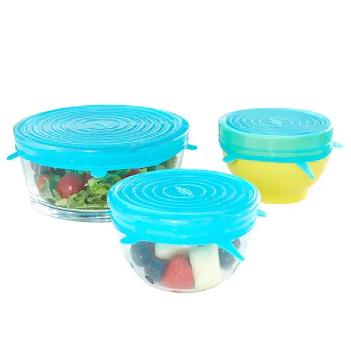 Durandal Silikondeckel 3er-Set klein blau