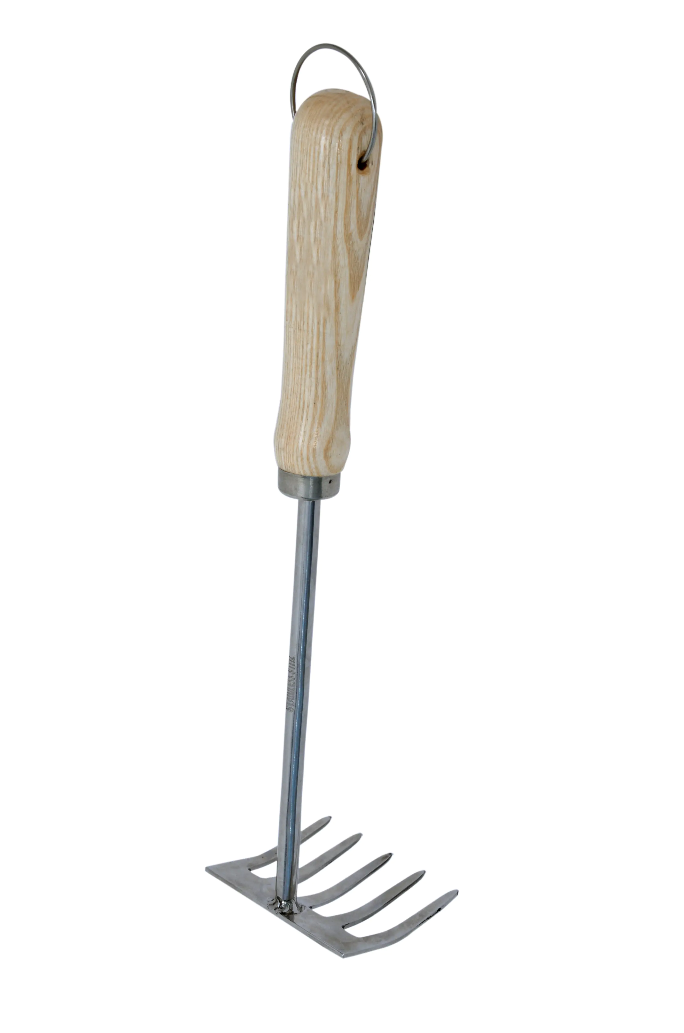 Primaster Handgartenrechen Edelstahl 24 cm mit Holzgriff