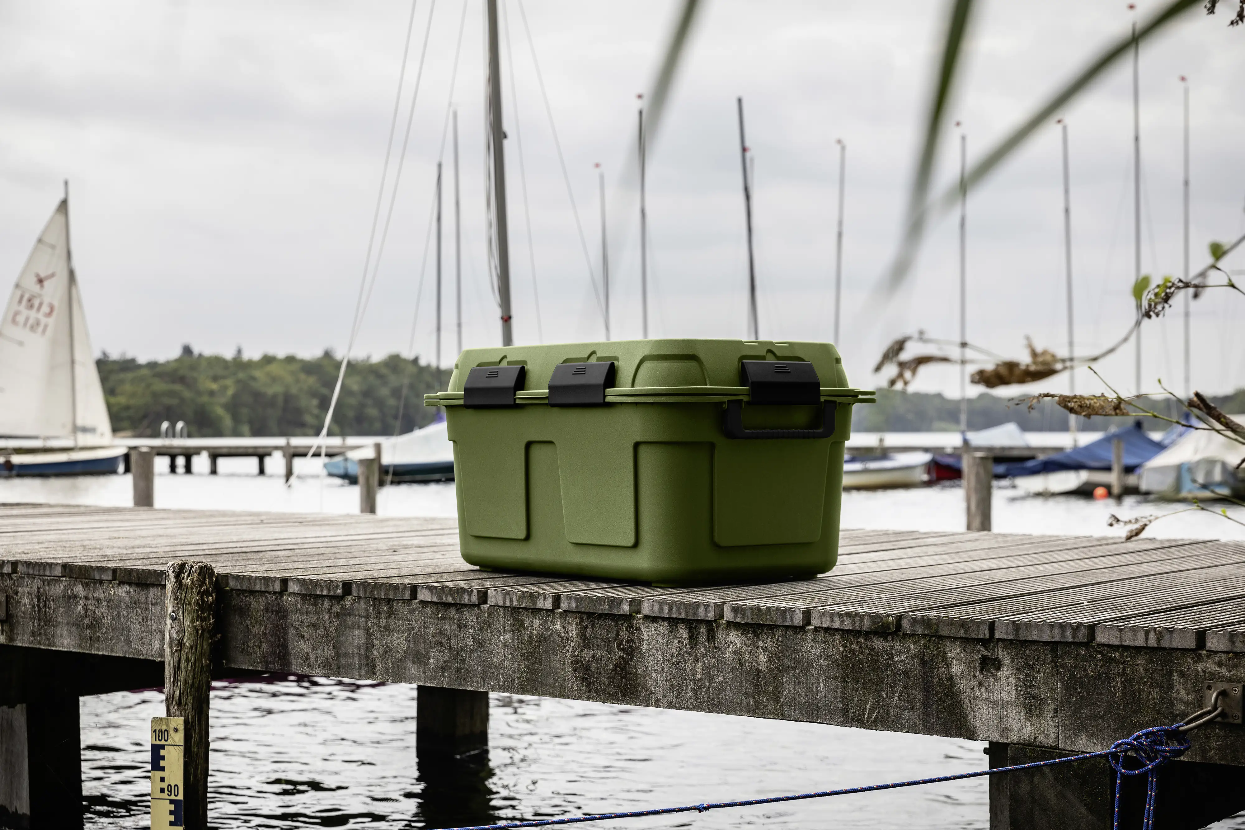 Sunware Aufbewahrungsbox Q-Line wasserdicht 130 L grün/anthrazit