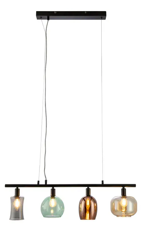 Globo Hängeleuchte Telesto 80 x 15 cm schwarz matt