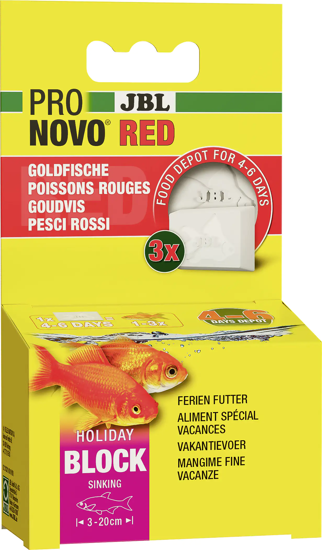 JBL Fischfutter Pronovo Red Holiday Ferienfischfutter