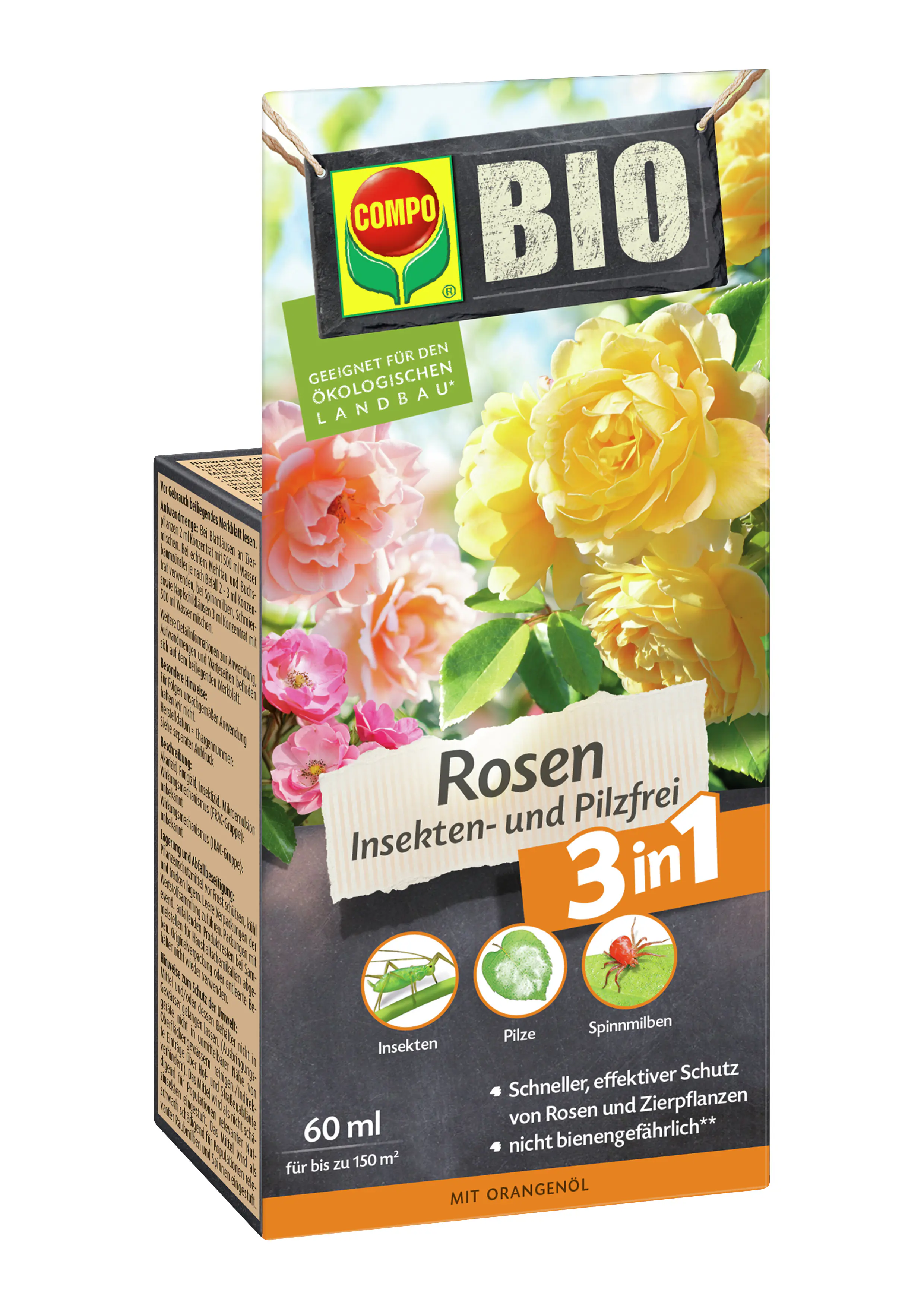 Compo Bio Rosenschutz Insekten- und Pilzfrei 3in1 60 ml