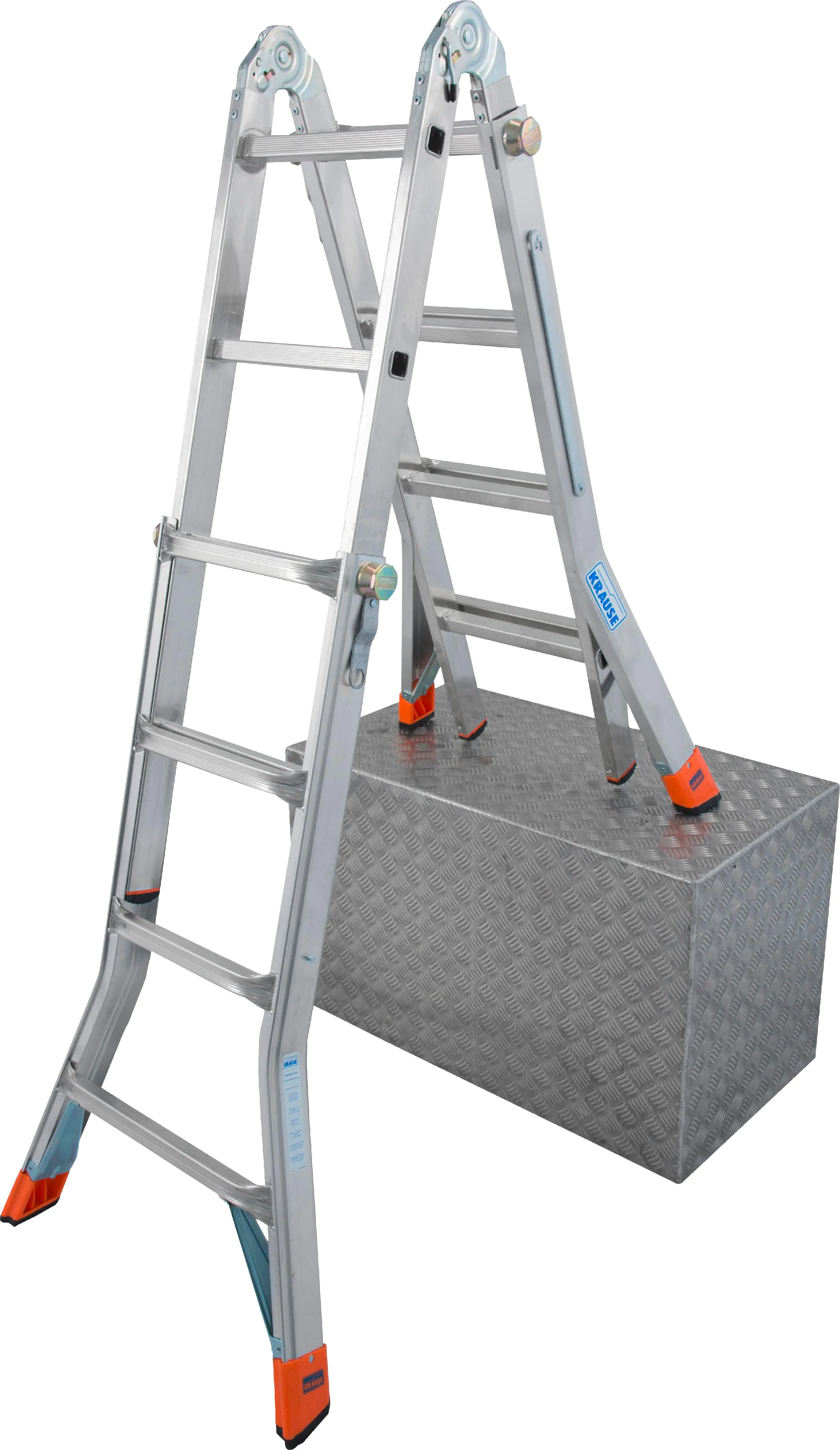 Krause Aluminium-Gelenk-Teleskopleiter MONTO TeleMatic 5 m