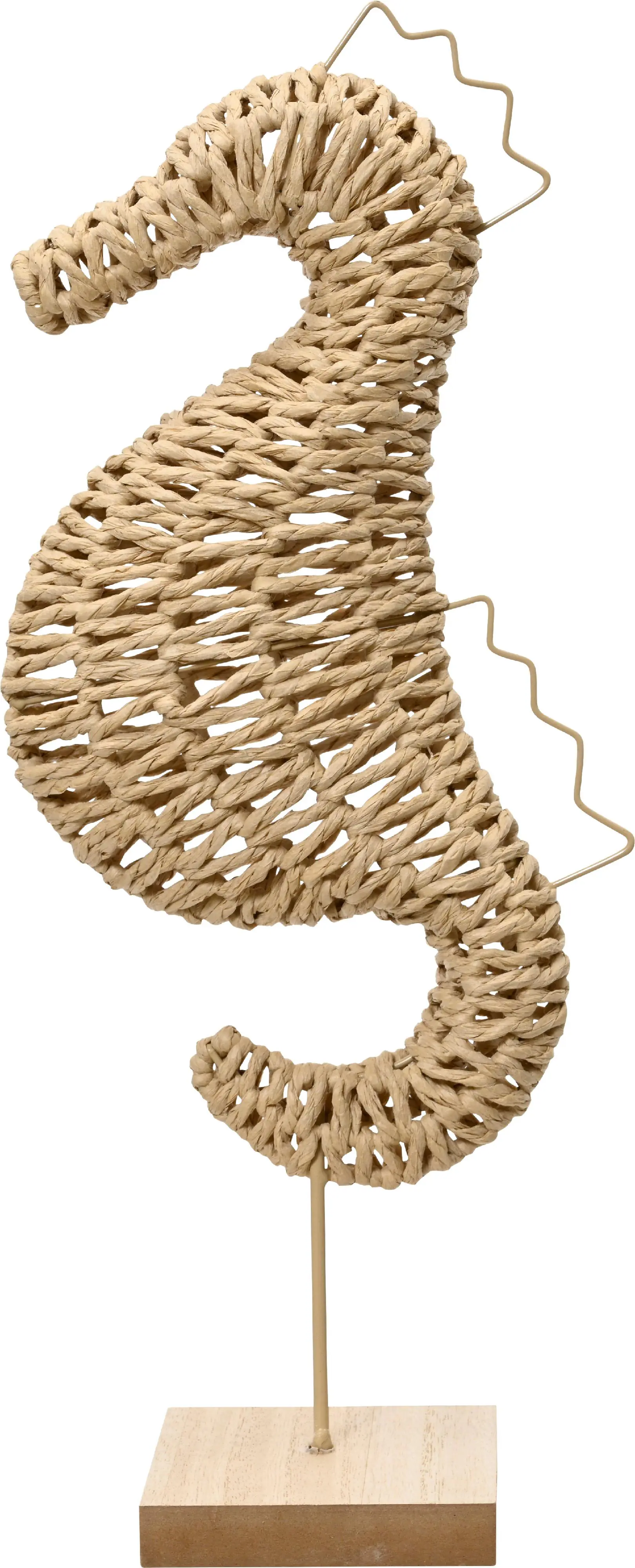 Kaemingk Tisch-Deko Seepferdchen 42 cm braun