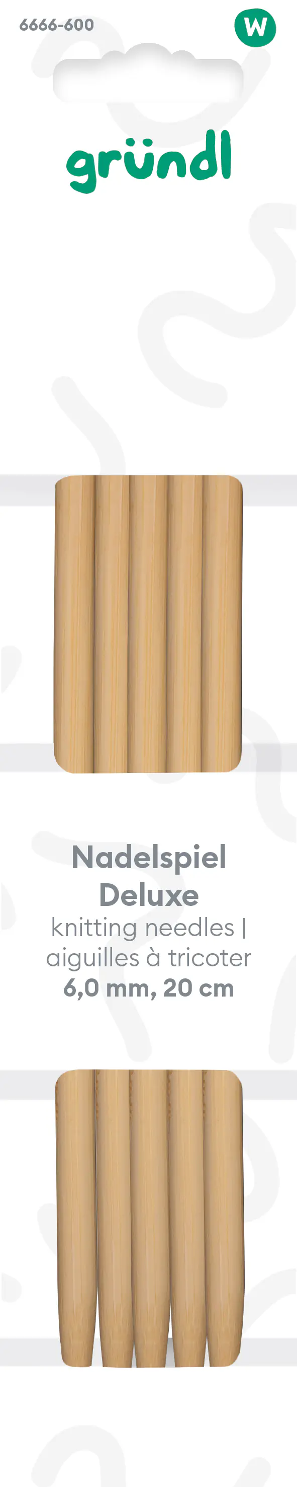 Gründl Nadelspiel Deluxe 6 mm 20 cm