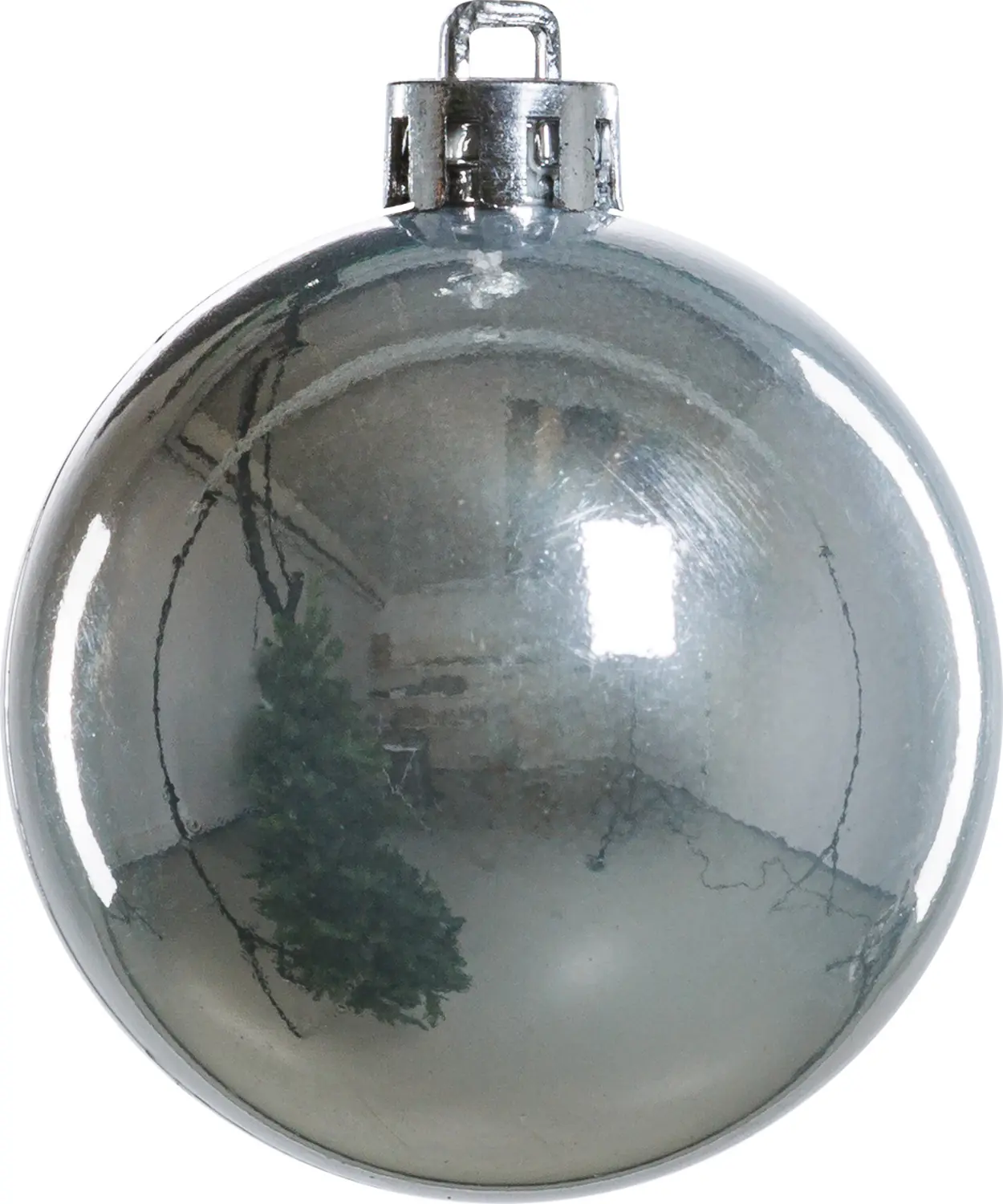 TrendLine Weihnachtskugeln bruchfest, langlebig Ø 6 cm silber 25 Stück
