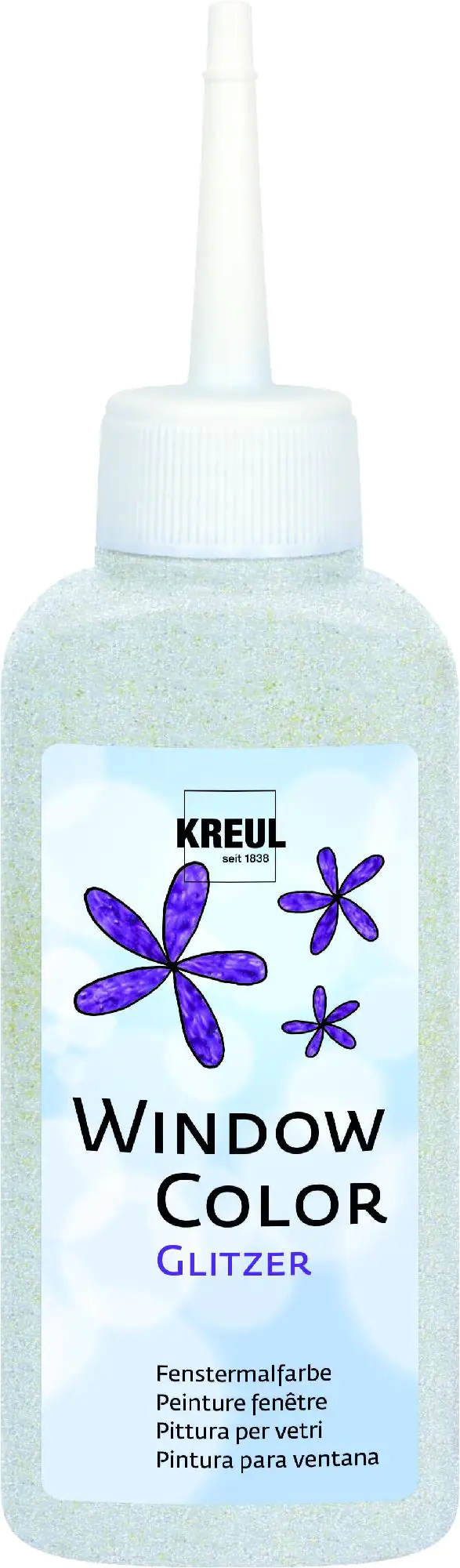 Kreul Window Color glitzersilber 80 ml