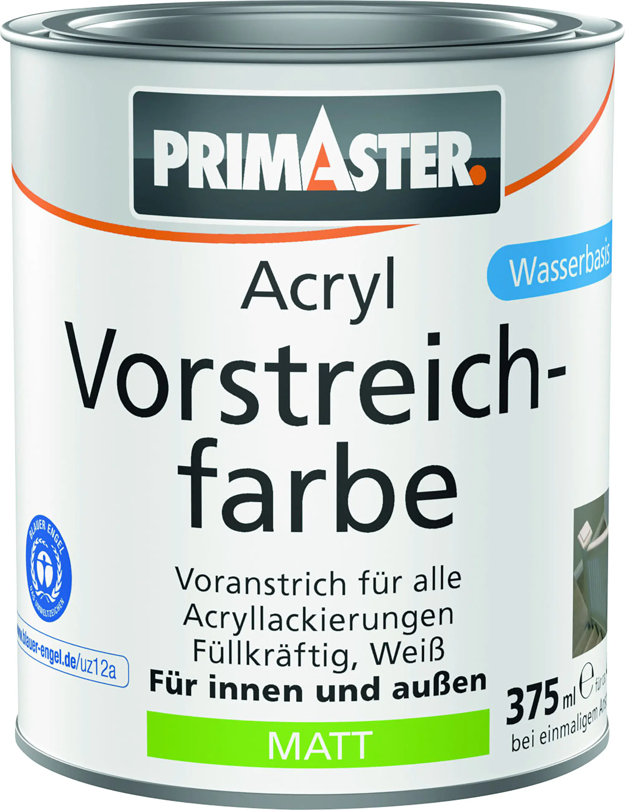 Primaster Acryl Vorstreichfarbe 375 ml weiß