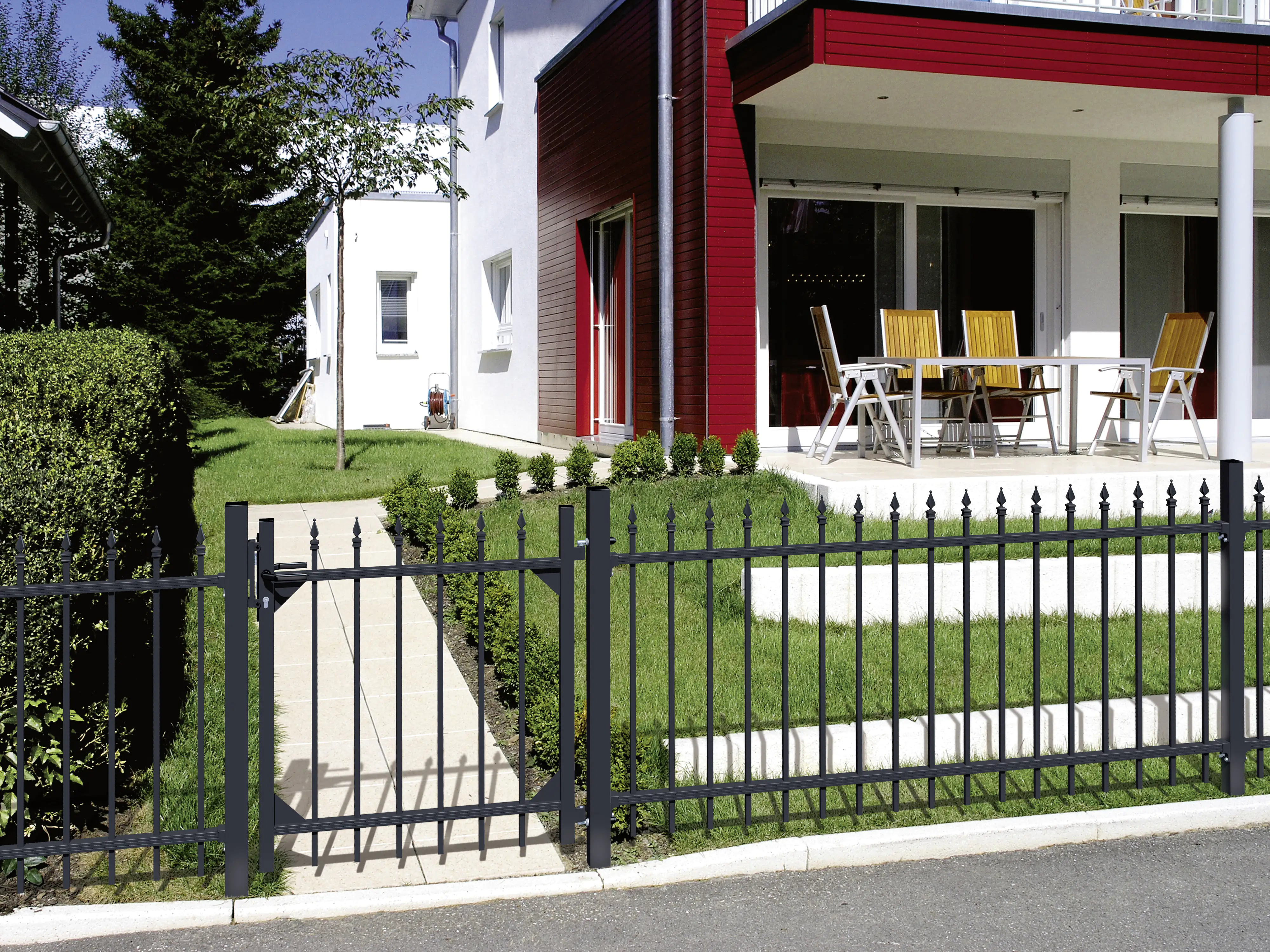 Alberts Zaunelement Chaussee 120 x 200 cm anthrazit