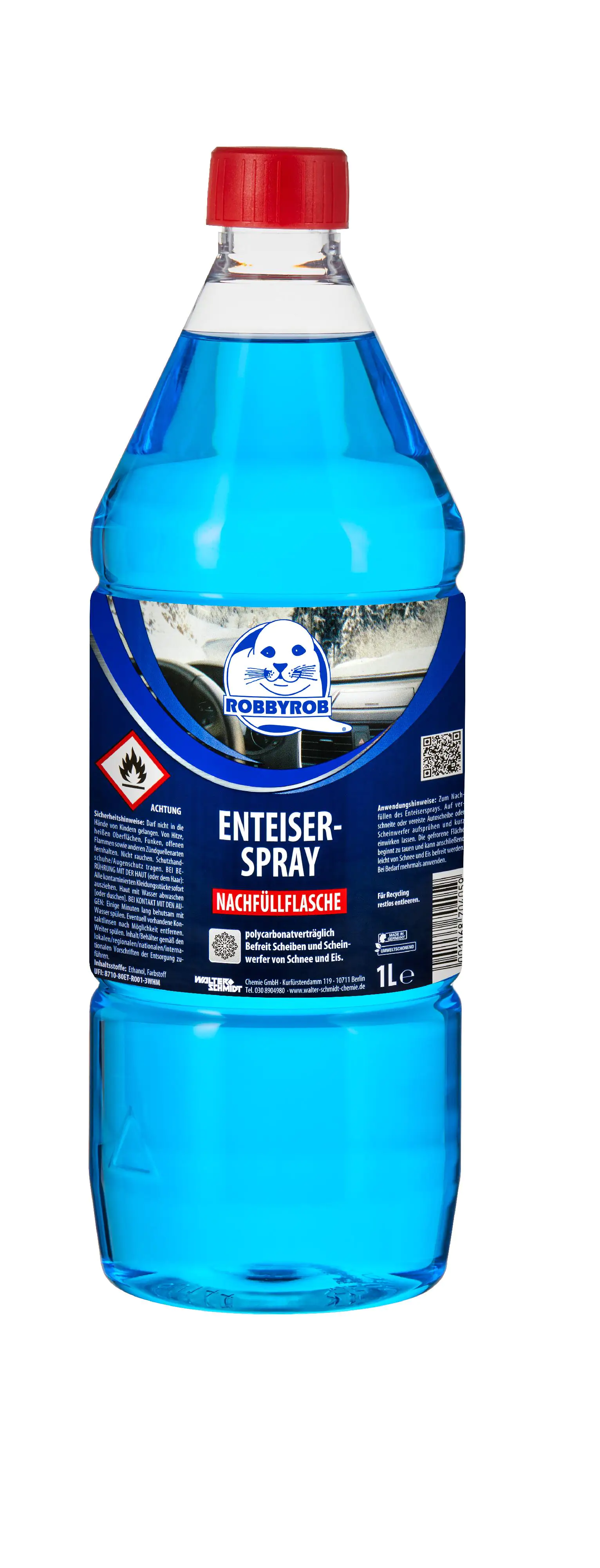 Robbyrob Scheibenenteiser-Spray Nachfüllflasche 1L
