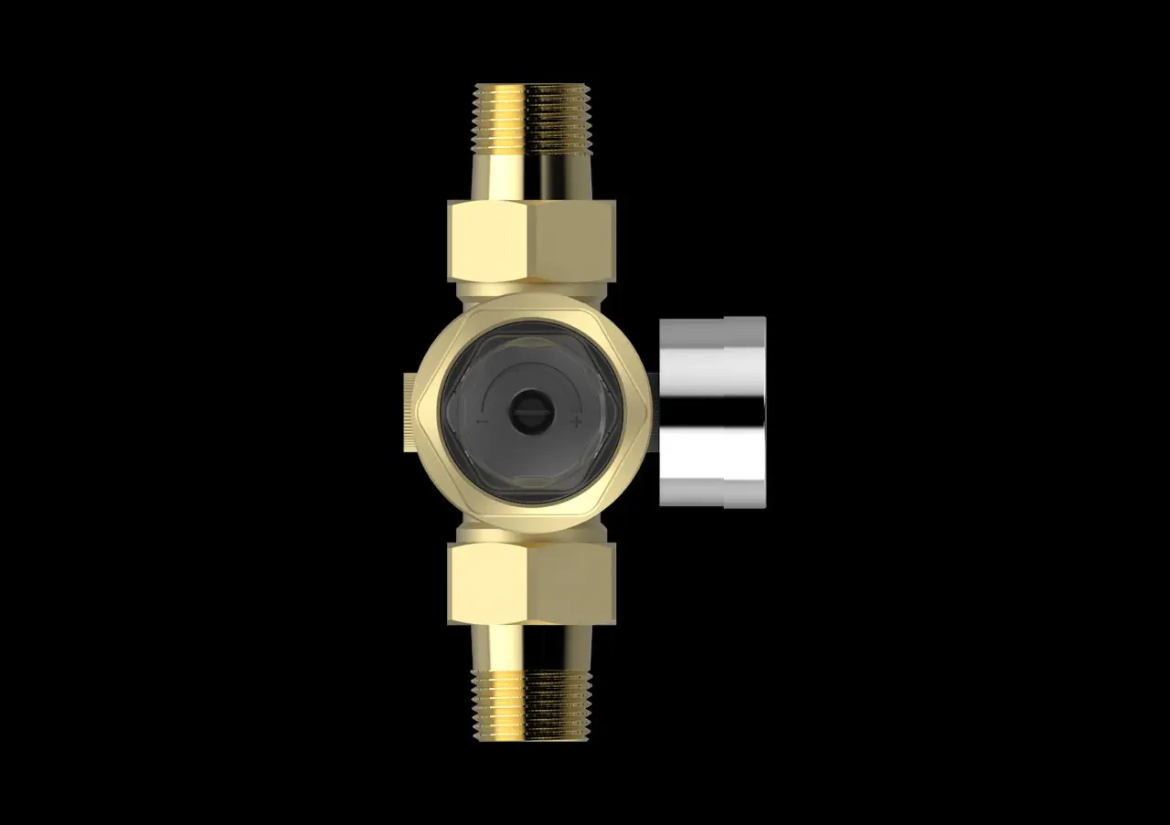 Aqmos Druckminderer für Hauswasserinstallation mit Manometer voreinstellbar 25,4 mm (1") 