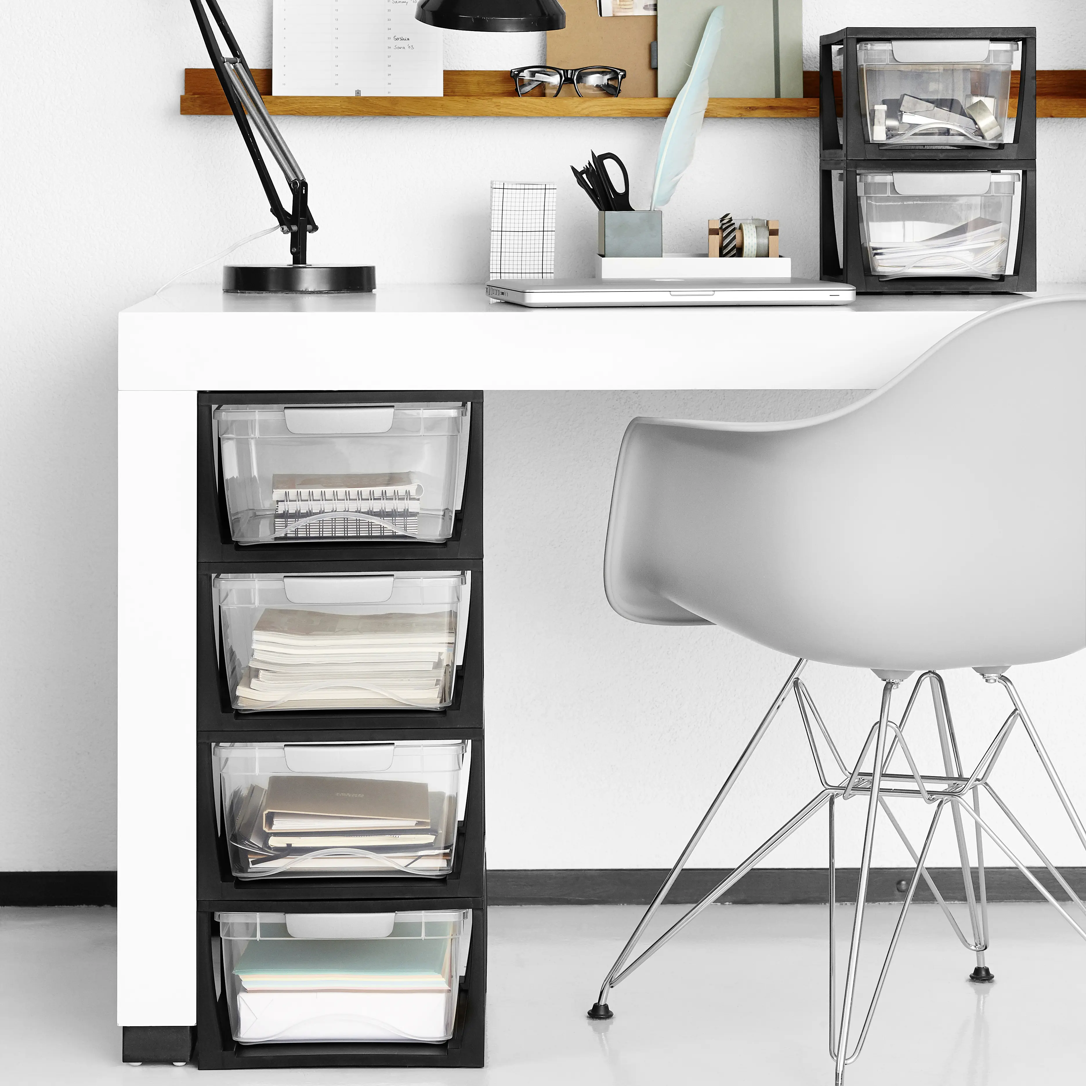 Sunware Omega Drawer unit 11L transparent schwarz