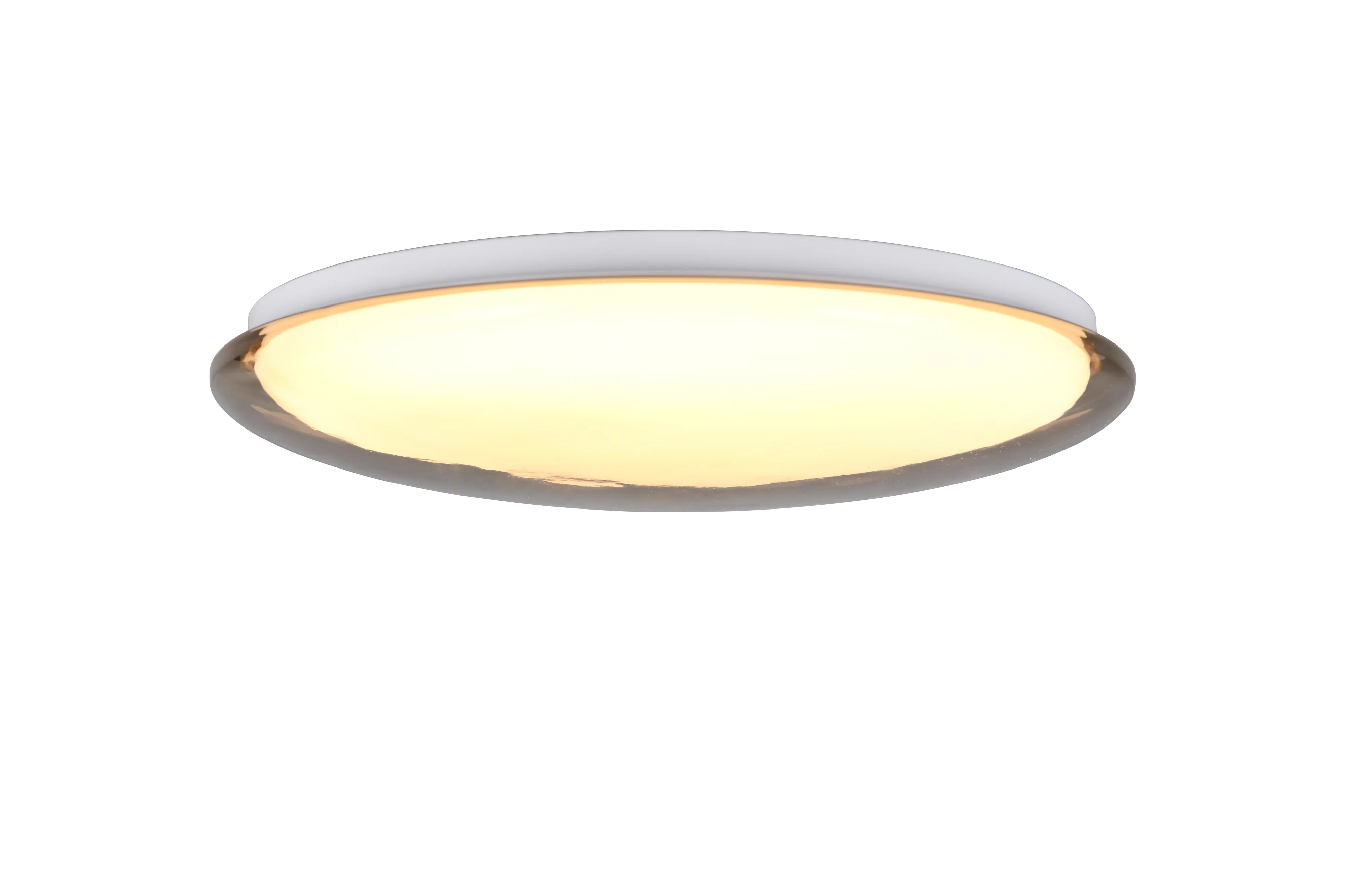Reality LED-Deckenleuchte Caliro rauchfarbig warmweiß