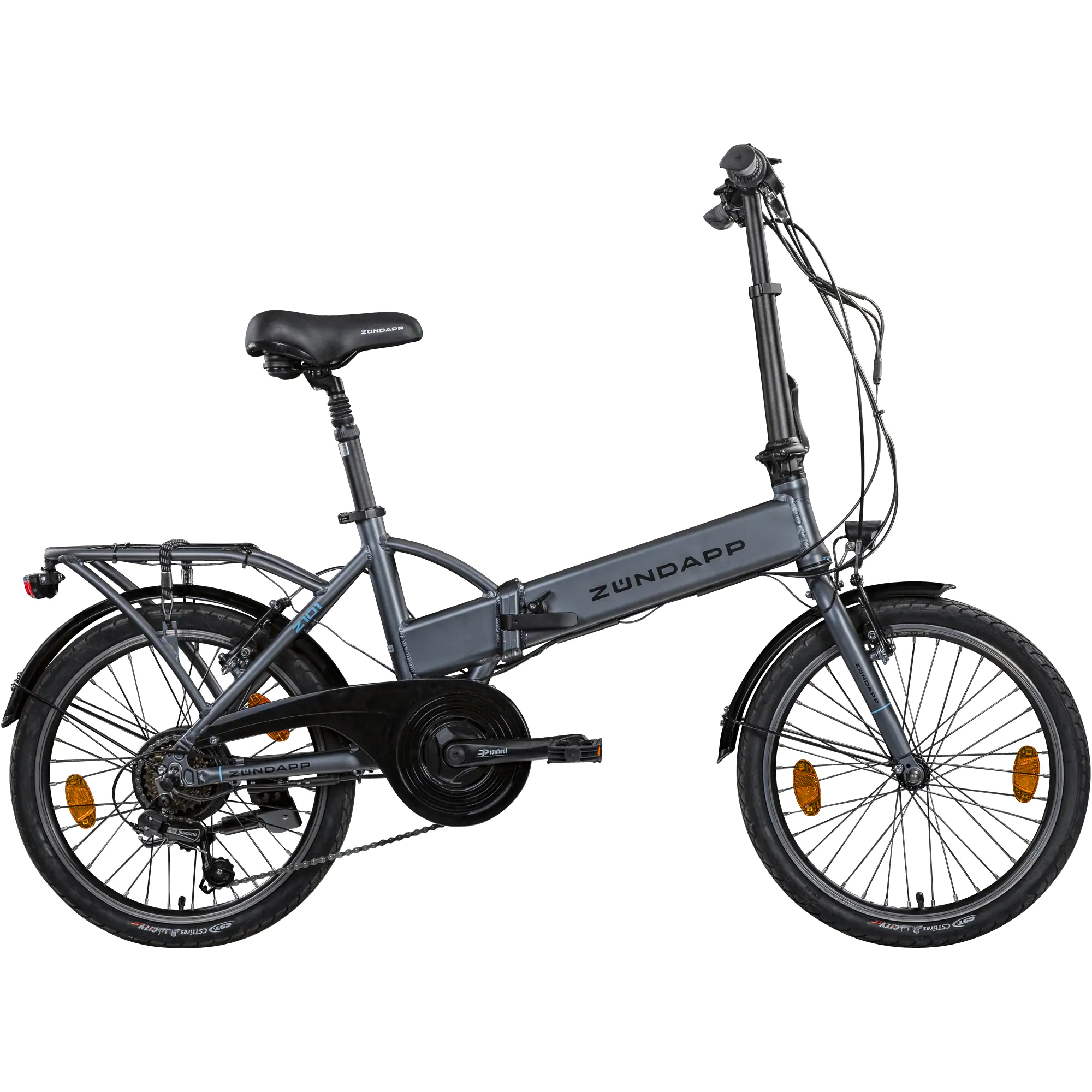 Zündapp E-Bike Faltrad Z101 20 Zoll RH 37cm 6-Gang 270 Wh silber