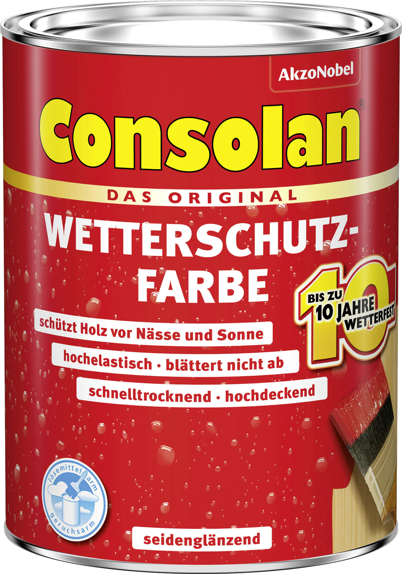 Consolan Wetterschutz-Farbe 2,5 L galeriegrau
