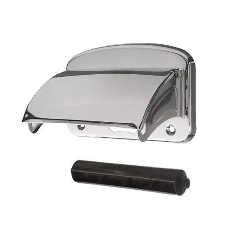 Cornat Papierrollhalter chrom, mit Deckel