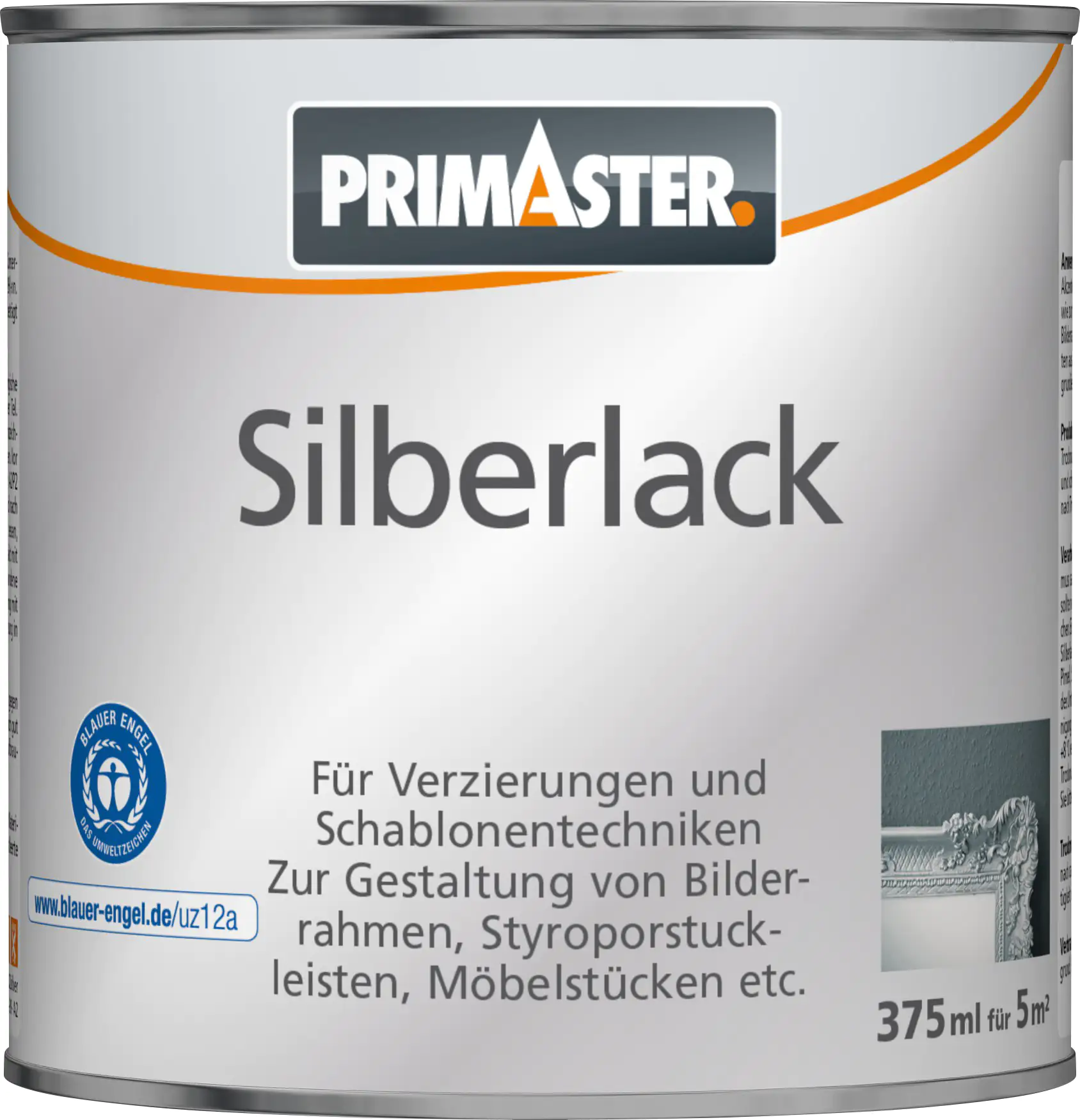 Primaster Silberlack 375 ml weiß glänzend