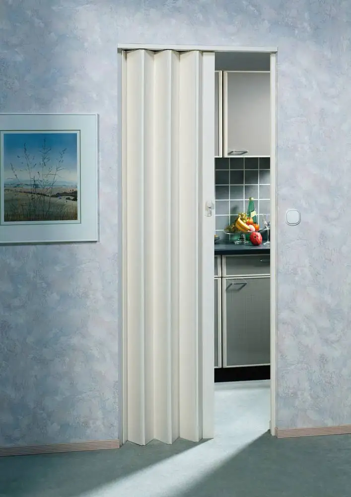 Marley Falttür Eurostar weiß lackiert, 83 x 205 cm inkl. Blende