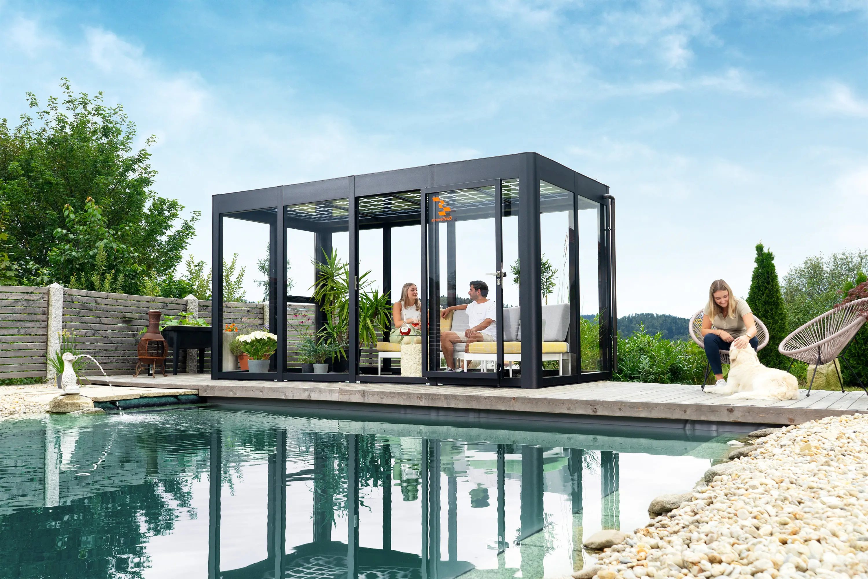 SunElements SunGarden Gartenhaus Energy 4.2 443 x 233 cm anthrazit-metallic SunElements SunGarden Gartenhaus Energy 4.2 443 x 233 cm anthrazit-metallic