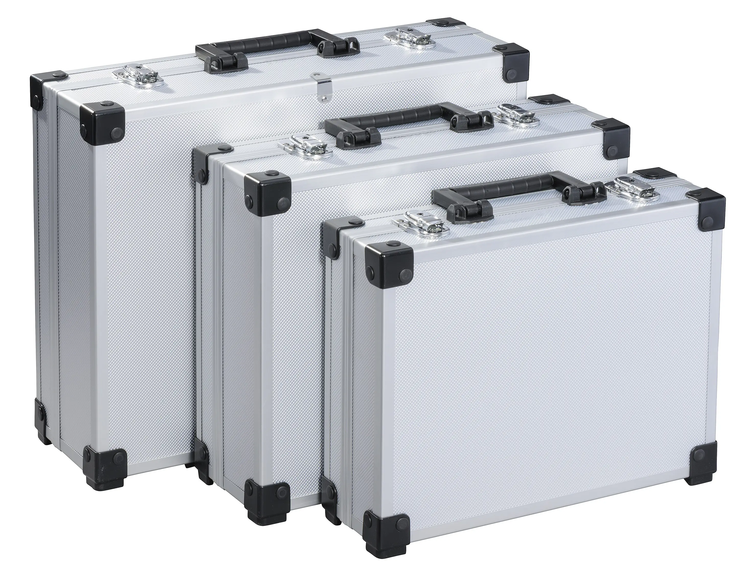 TrendLine Werkzeugkoffer 3er-Set unbestückt Aluminium TrendLine Werkzeugkoffer 3er-Set unbestückt Aluminium