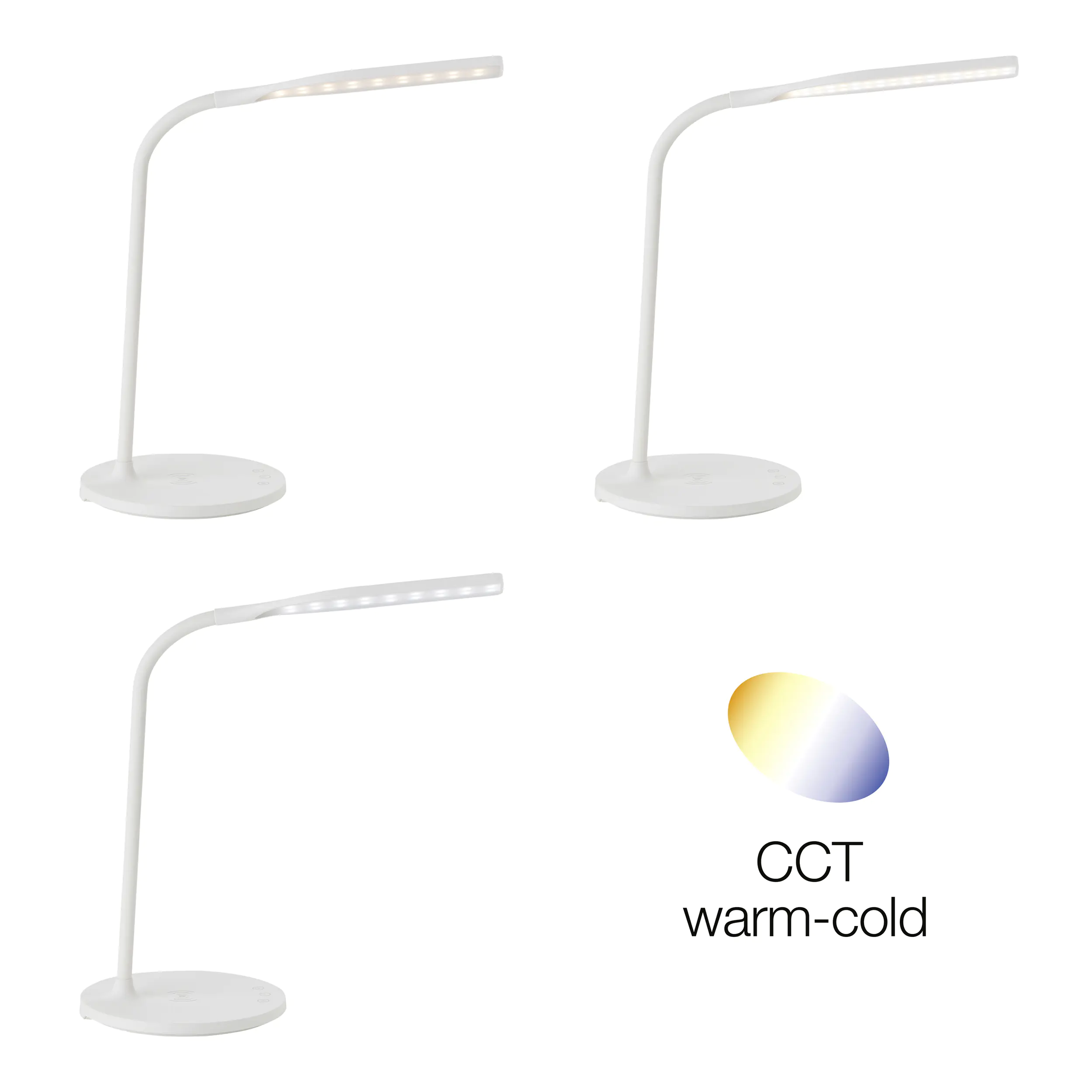 Brilliant LED Tischleuchte Joni weiß 4,5 W dimmbar warmweiß-kaltweiß Brilliant LED Tischleuchte Joni weiß 4,5 W dimmbar warmweiß-kaltweiß