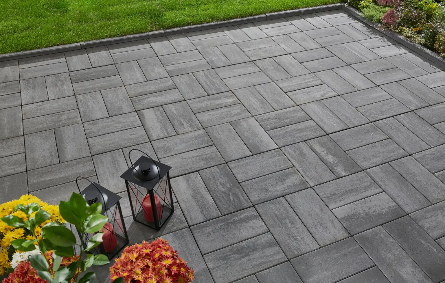 Kann Pflasterstein Rayon 40 x 20 x 7,5 cm vulkananthrazit