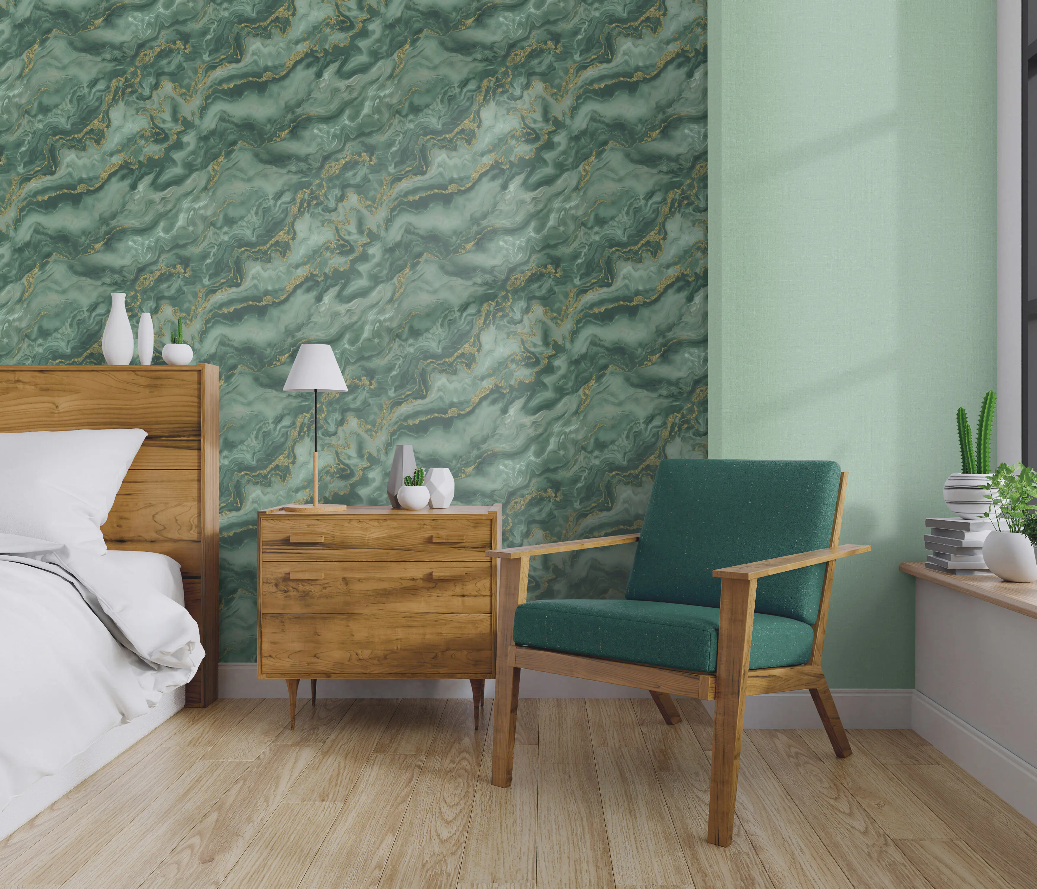 Erismann Vliestapete Marmor petrol 10,05 x 0,53 m