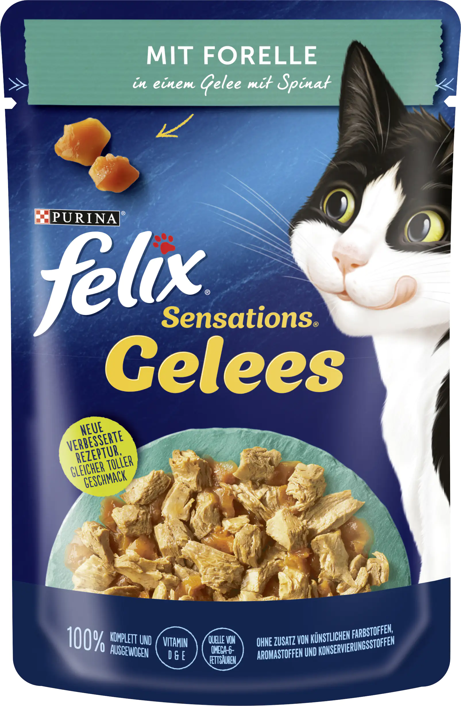 Felix Sensations Gelees Forelle & Spinat 85 g