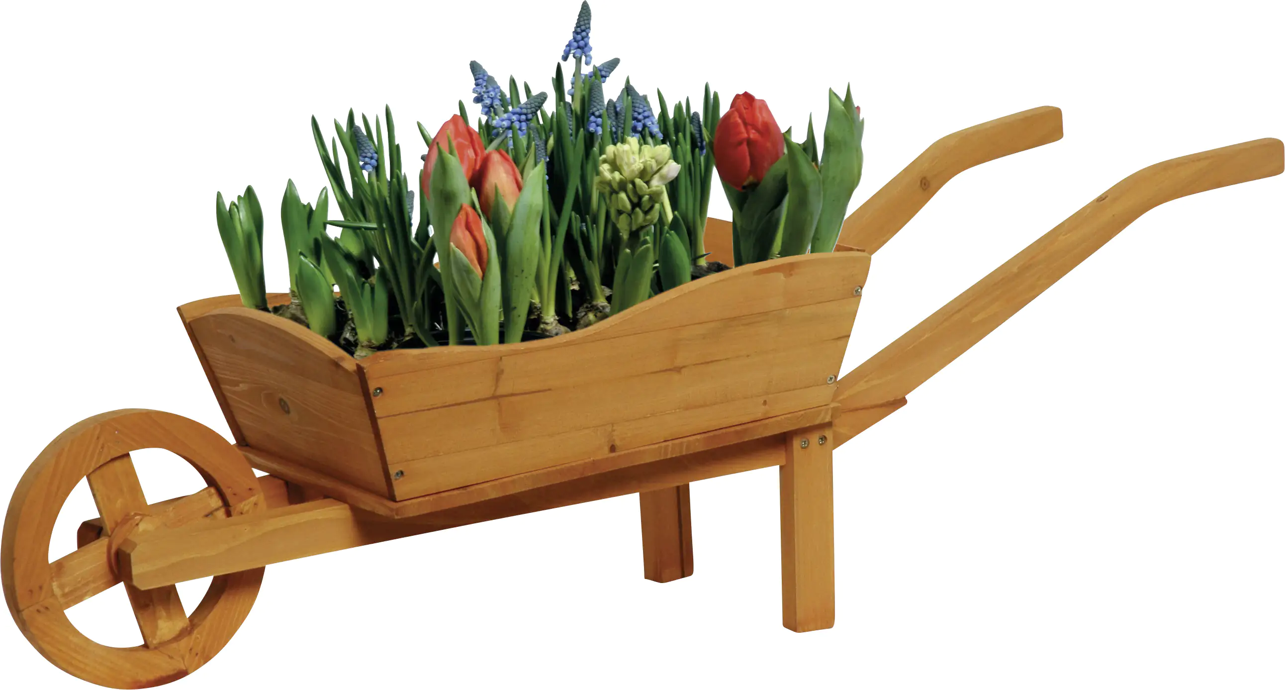 Dobar Pflanzkarre mit Schutzfolie aus -Holz 107 x 29 x 30 cm