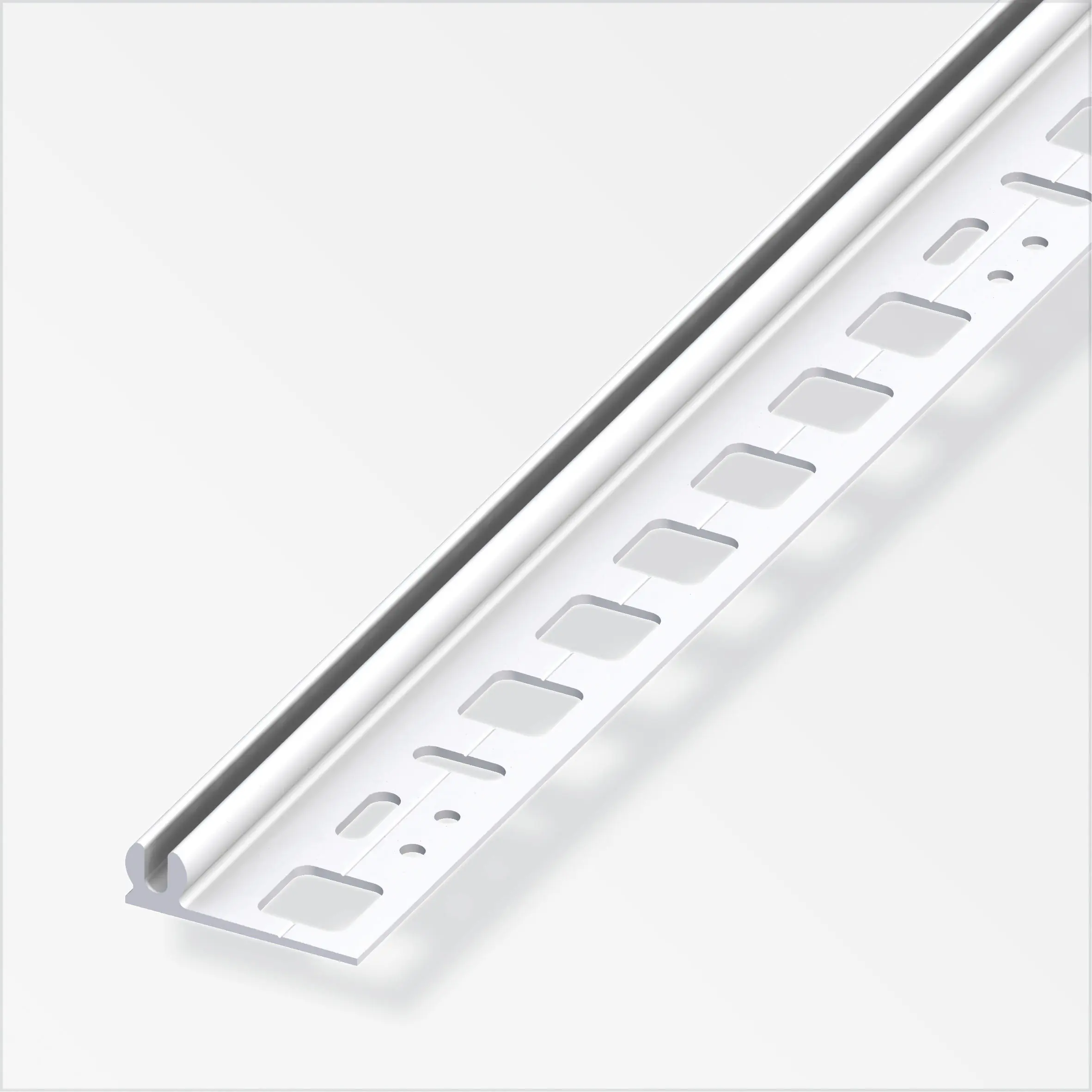 alfer Träger-Profil 1 m, 8.5 x 30 mm PVC (Kunststoff) glatt weiss