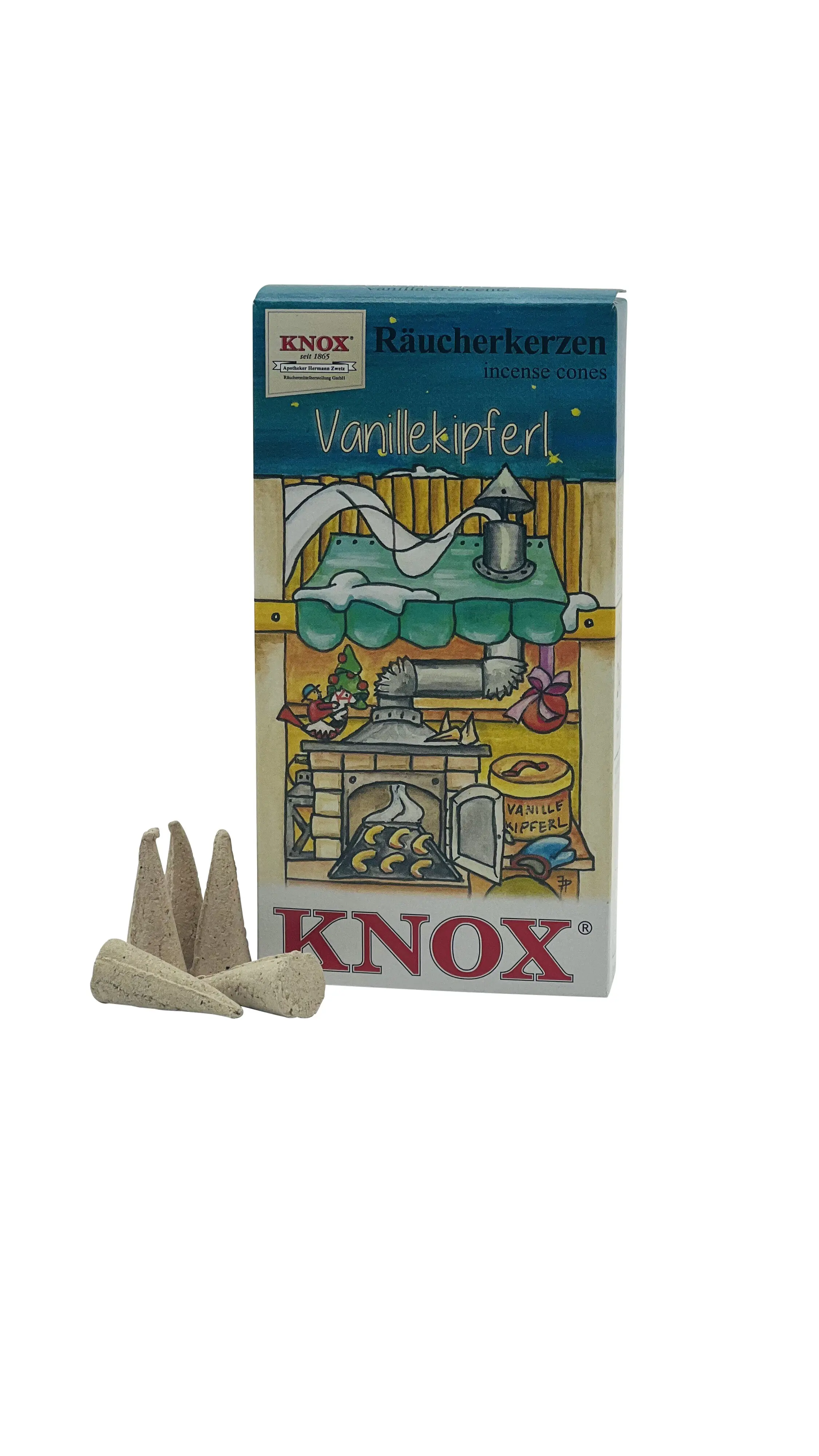 Knox Räucherkerzen Weihnachtsbäckerei Vanillekipferl - 24 Stück