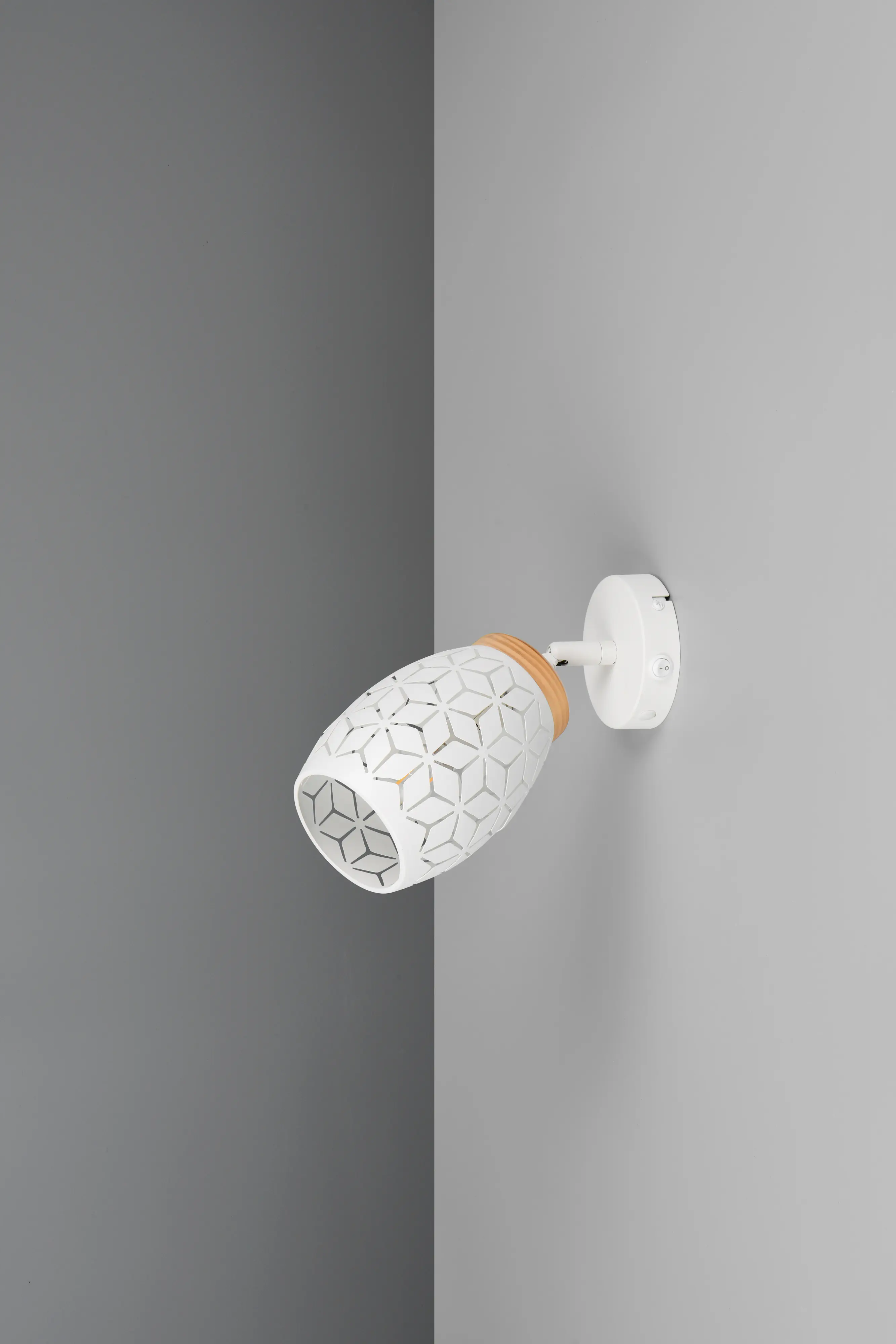 Trio Wandlampe 1er Spot Spot Bidar Ø 12 x 27 cm weiß matt