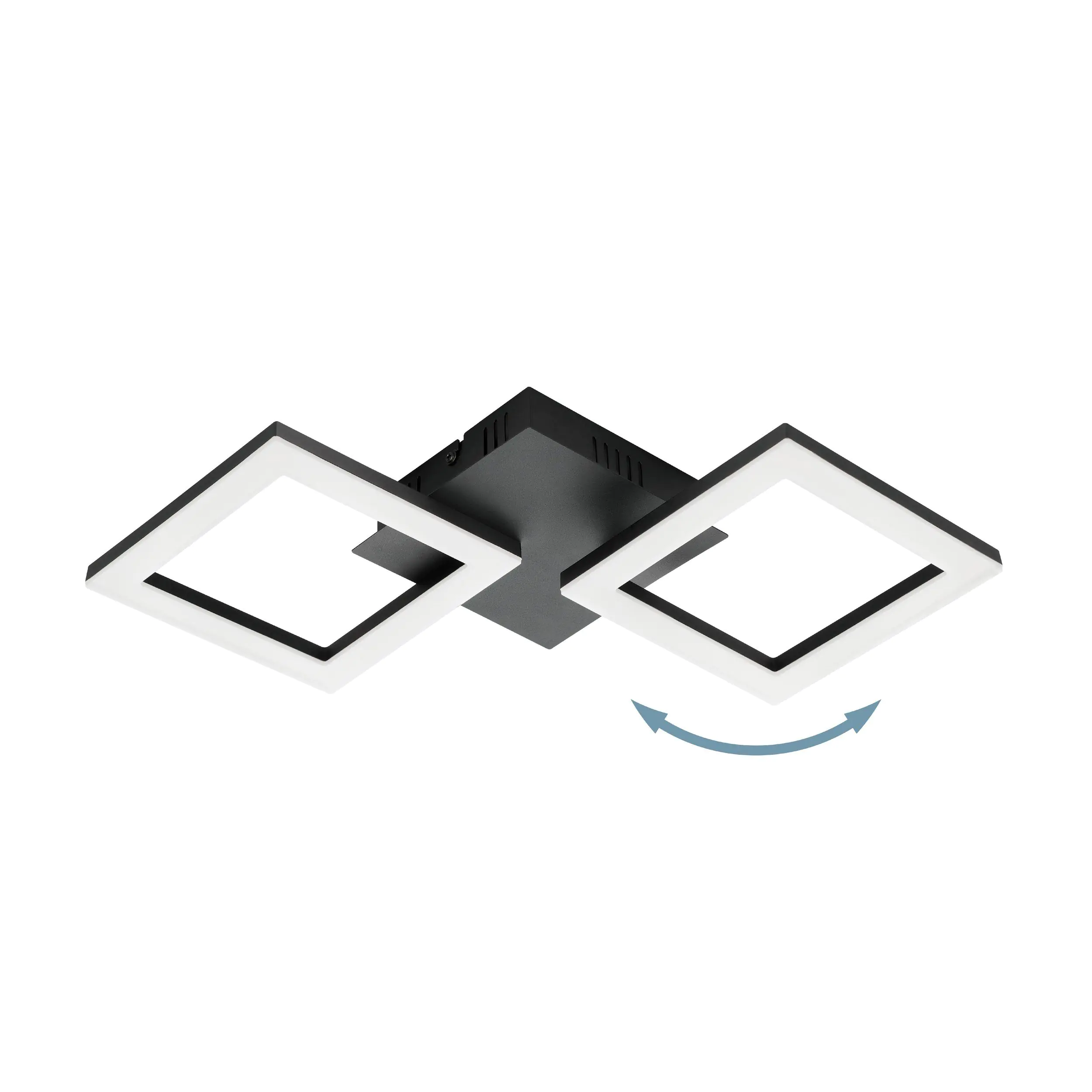 Eglo Connect LED Deckenleuchte Paranday-Z schwarz 47 x 22,5 cm