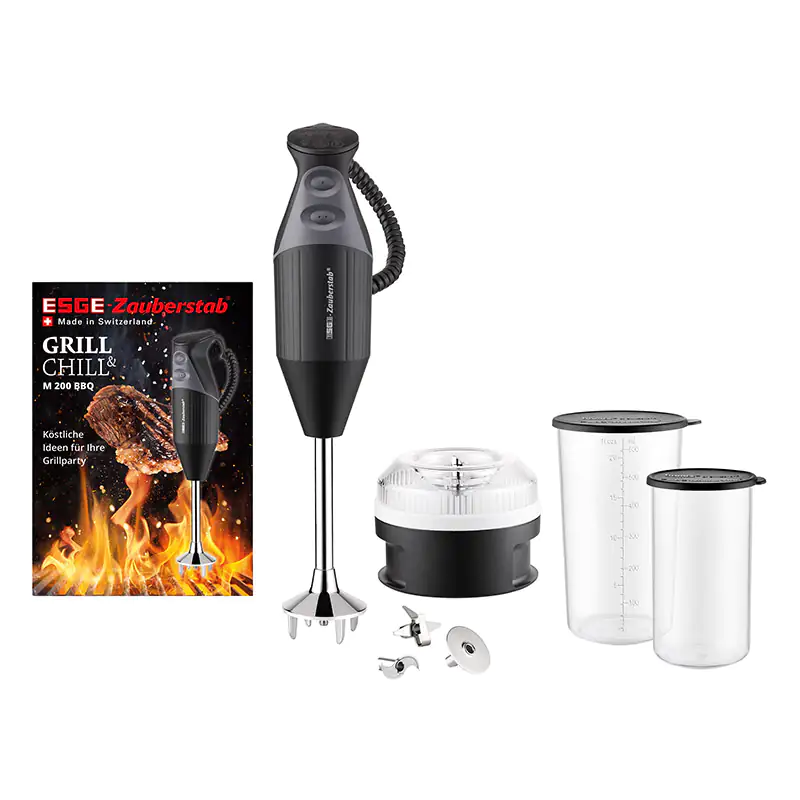 ESGE Stabmixer M 200 BBQ 200 W Rezeptbuch Zauberstab