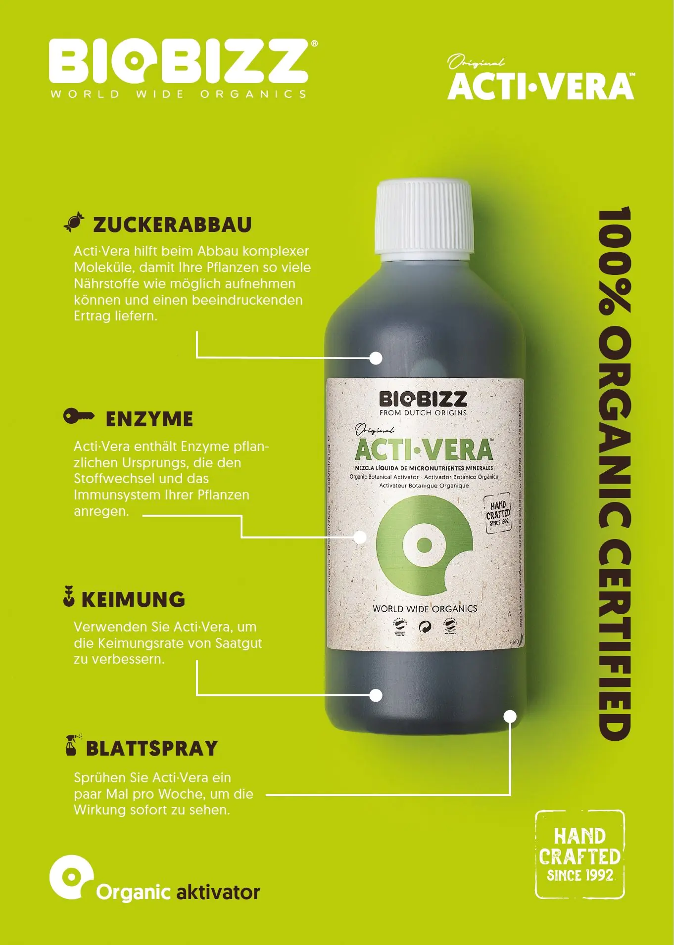 BioBizz Dünger Acti-Vera 1 L