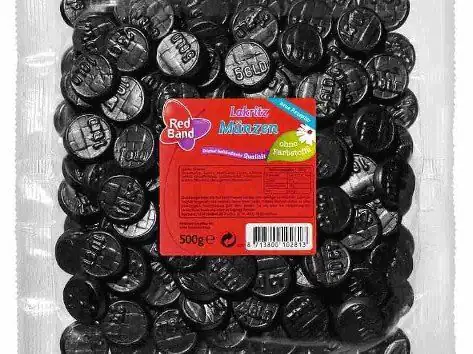 Red Band Lakritz Münzen 500 g